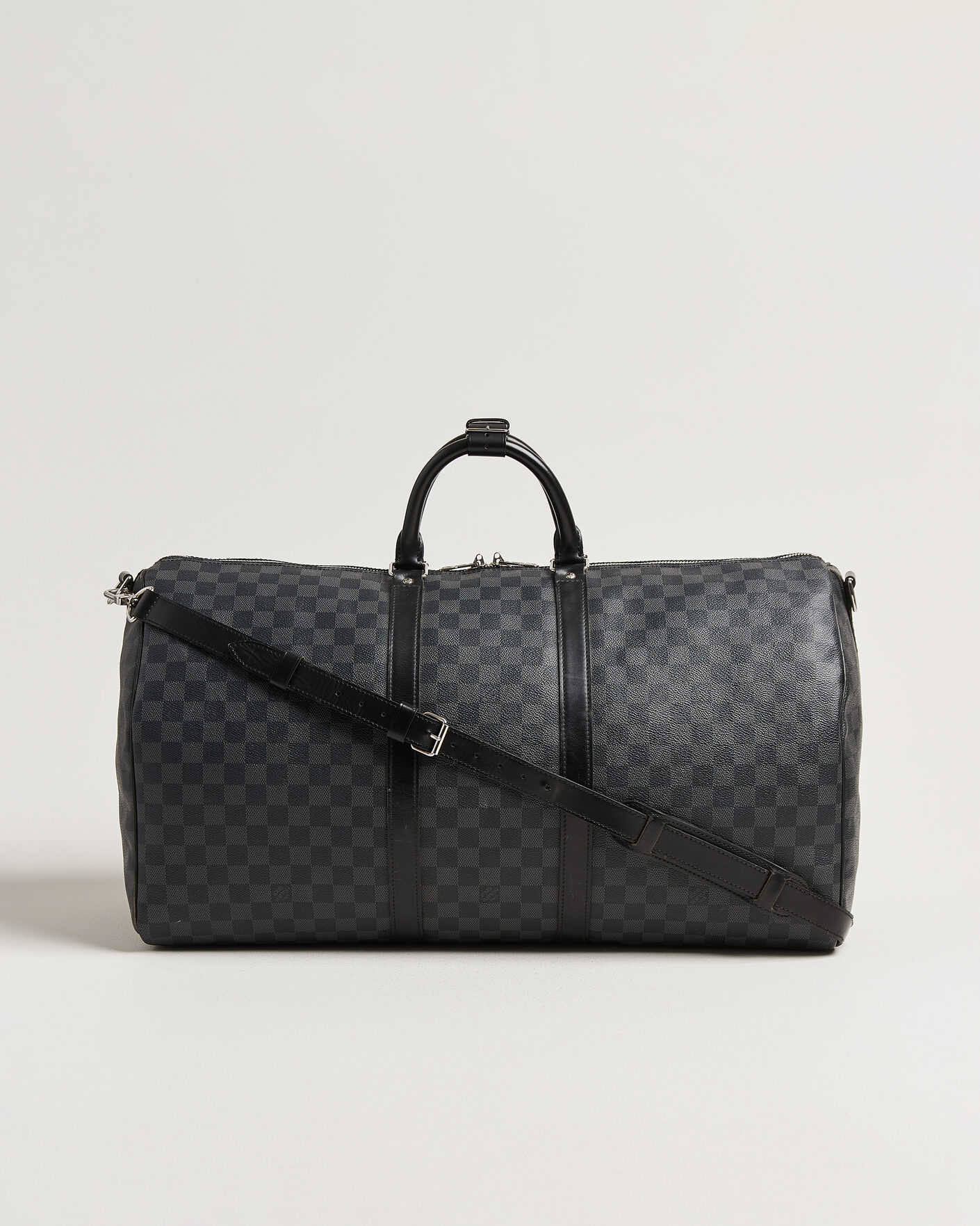 Herren | Pre-Owned & Vintage Bags | Louis Vuitton Pre-Owned | Keepall 55 Bandouliére Damier Graphite