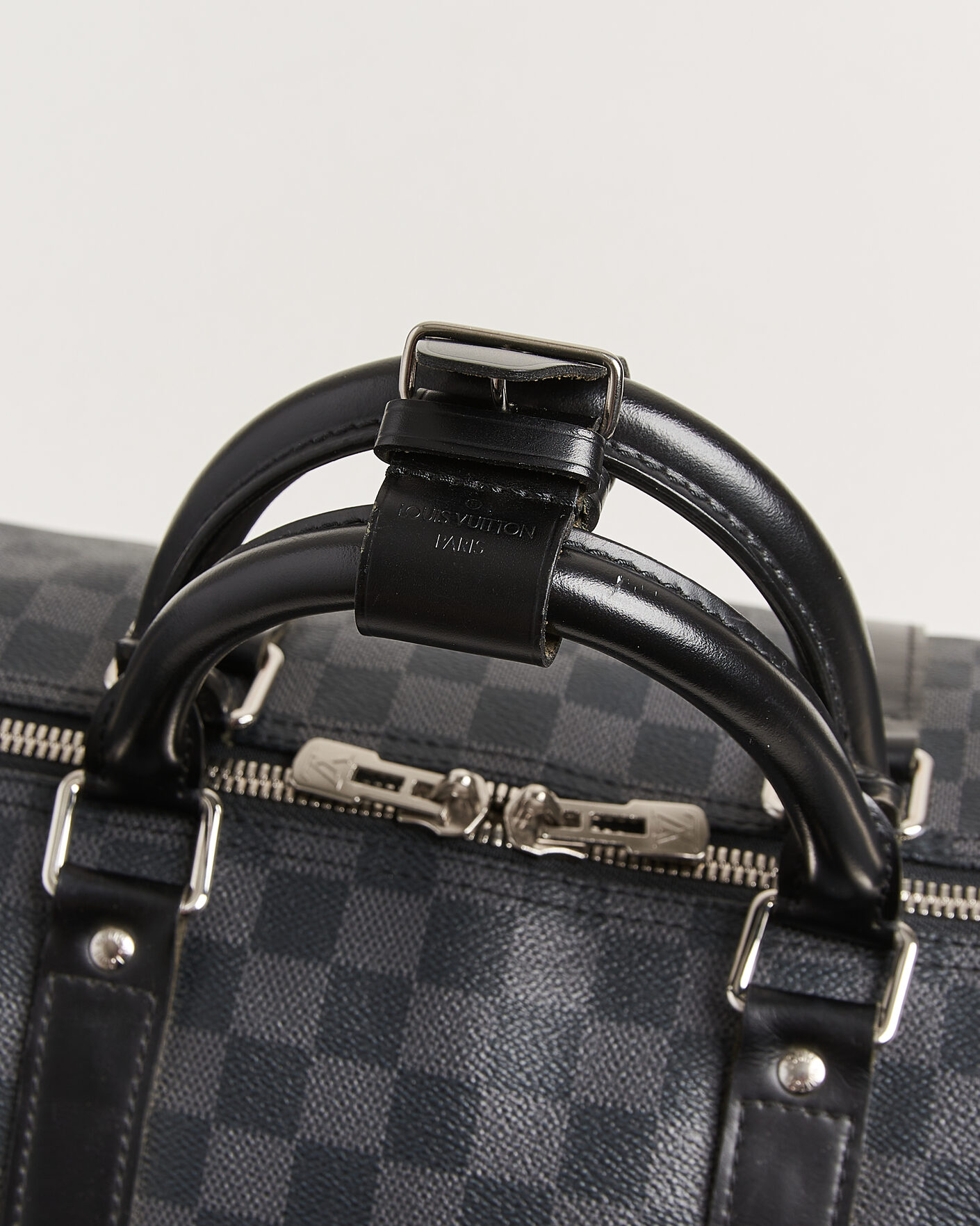 Herren | Pre-Owned & Vintage Bags | Louis Vuitton Pre-Owned | Keepall 55 Bandouliére Damier Graphite