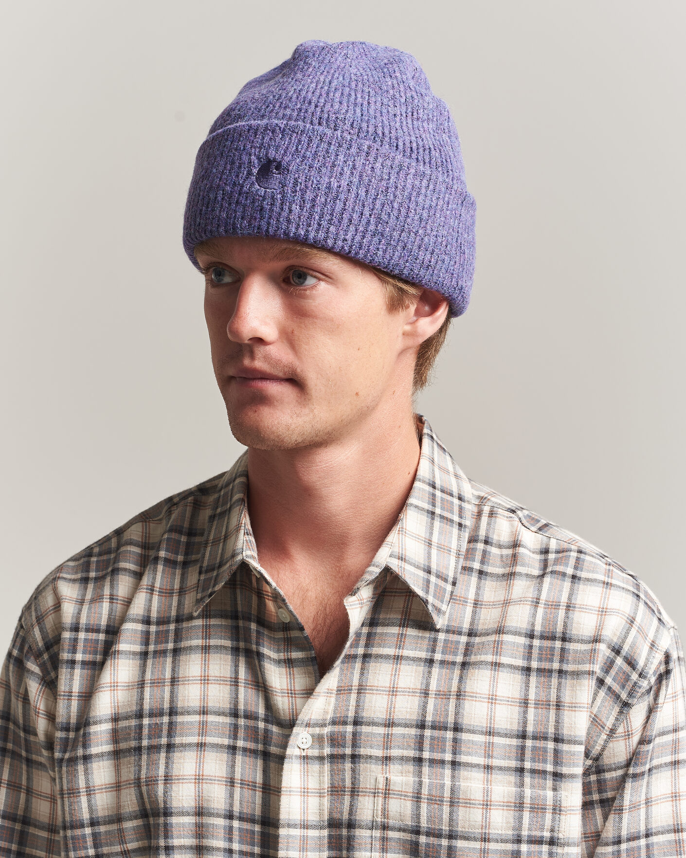 Herren | Mützen | Carhartt WIP | Curtis Tonal Logo Beanie Shady Purple