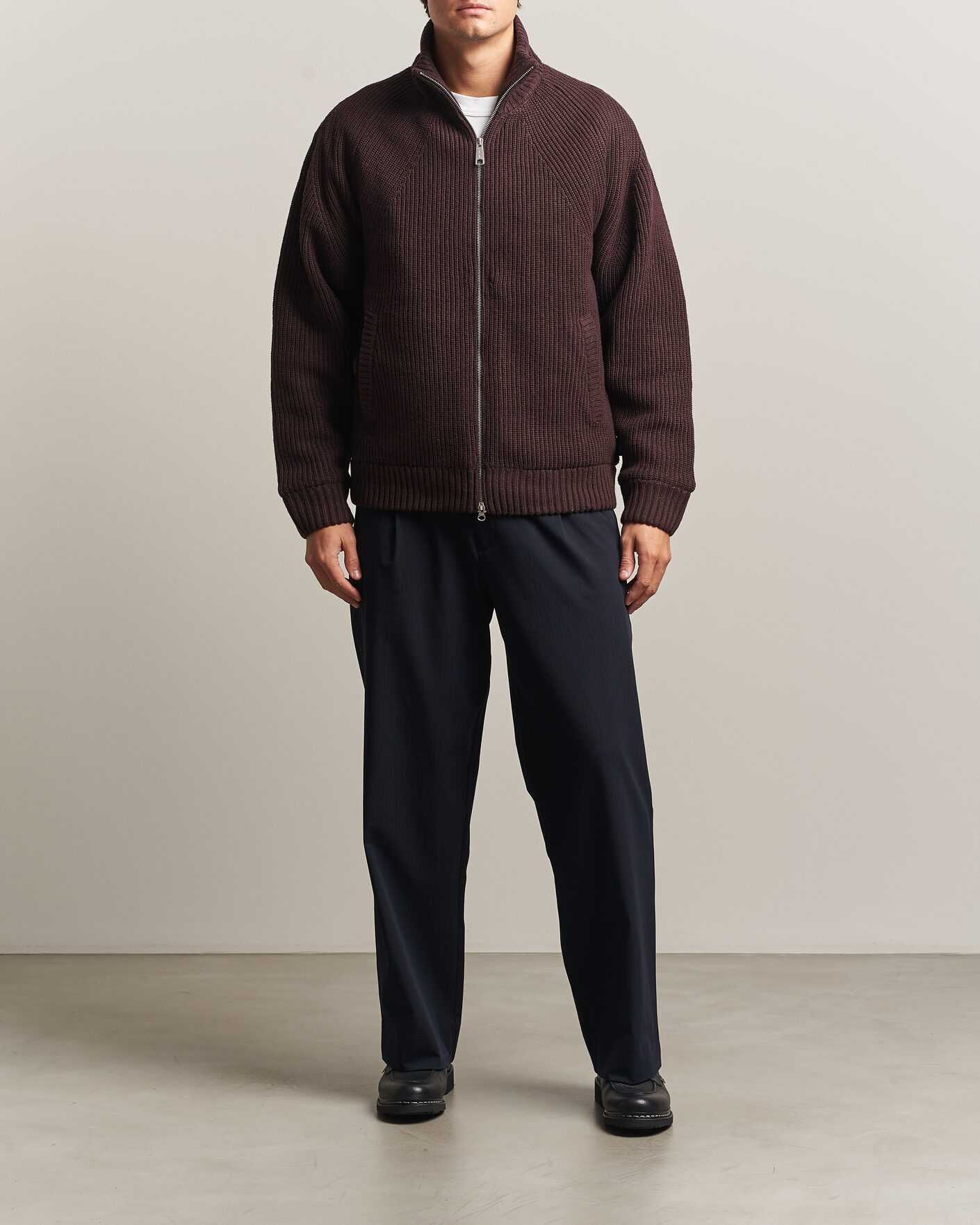 Herren | Pullover | Carhartt WIP | Bandley Padded Wool Mix Full Zip Palisander Brown
