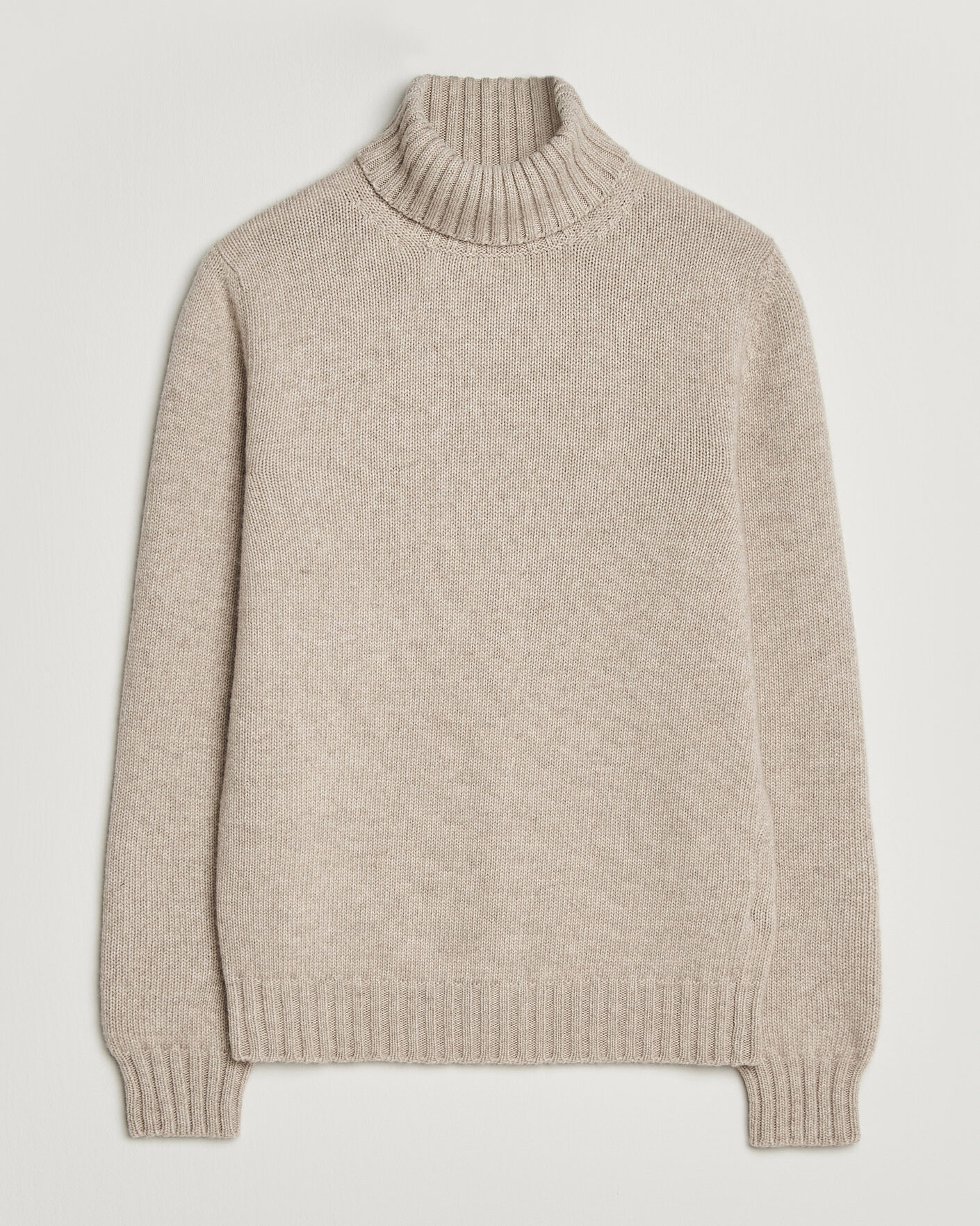 Herren | Pullover | Fedeli | Wool/Cashmere Rollneck Beige