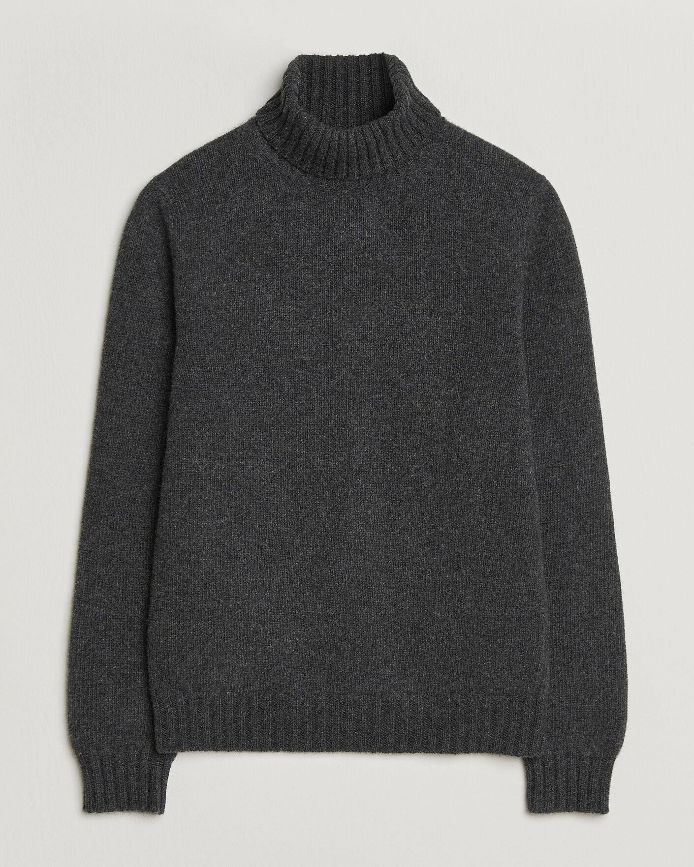 Herren | Pullover | Fedeli | Wool/Cashmere Rollneck Anthracite