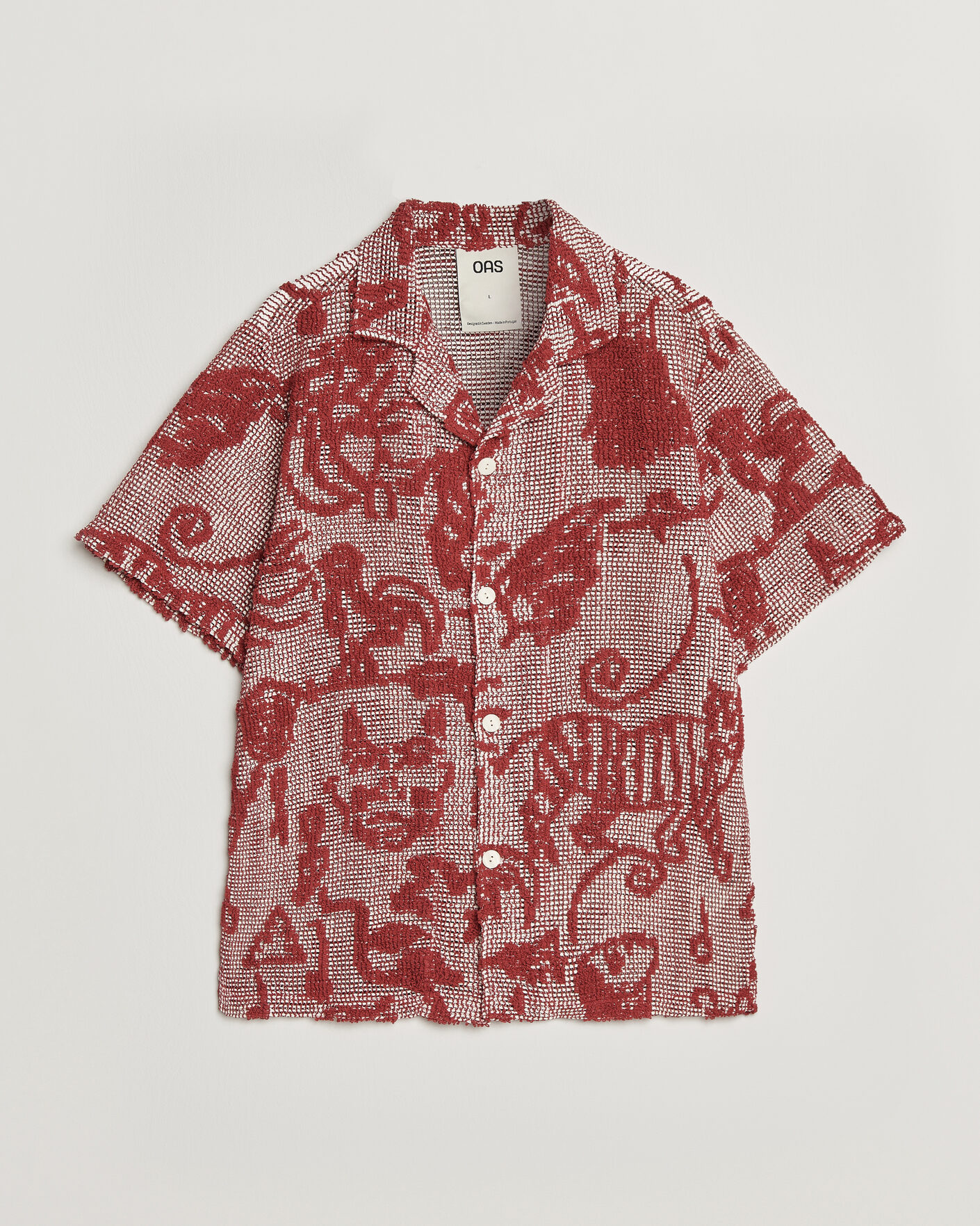 Herren | Hemden | OAS | Arcano Cuba Short Sleeve Shirt Red