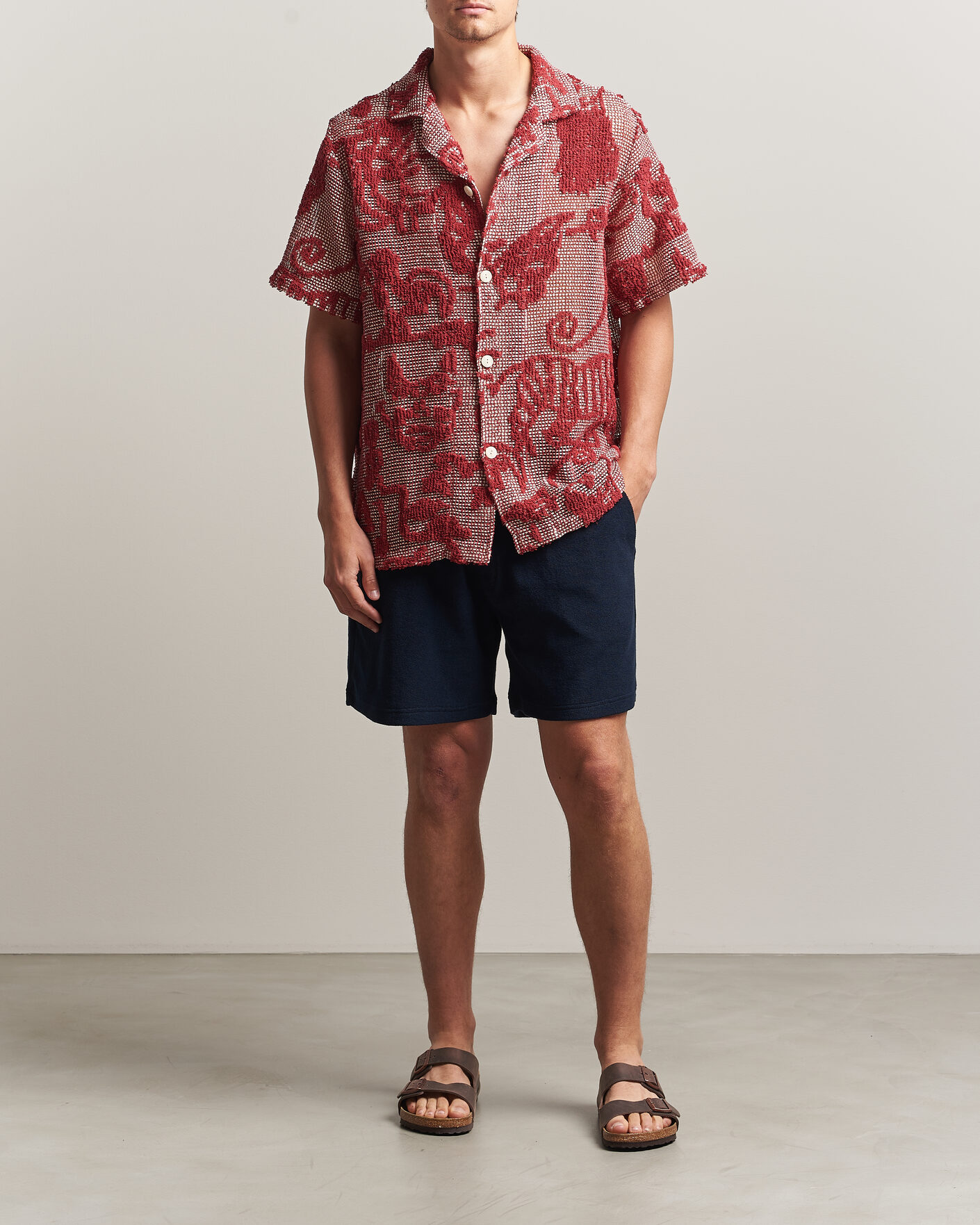 Herren | Hemden | OAS | Arcano Cuba Short Sleeve Shirt Red