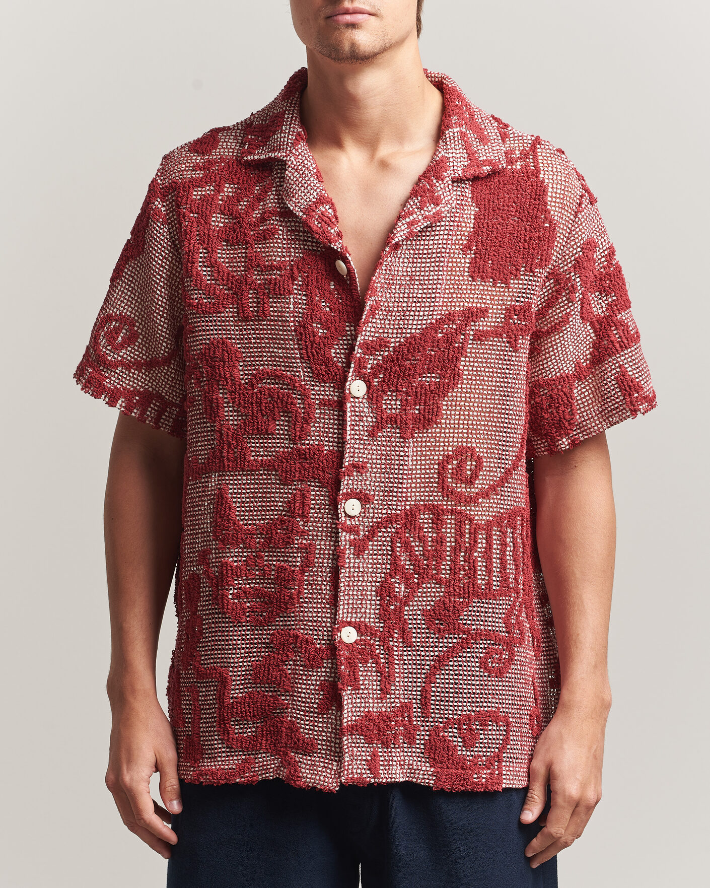 Herren | Hemden | OAS | Arcano Cuba Short Sleeve Shirt Red