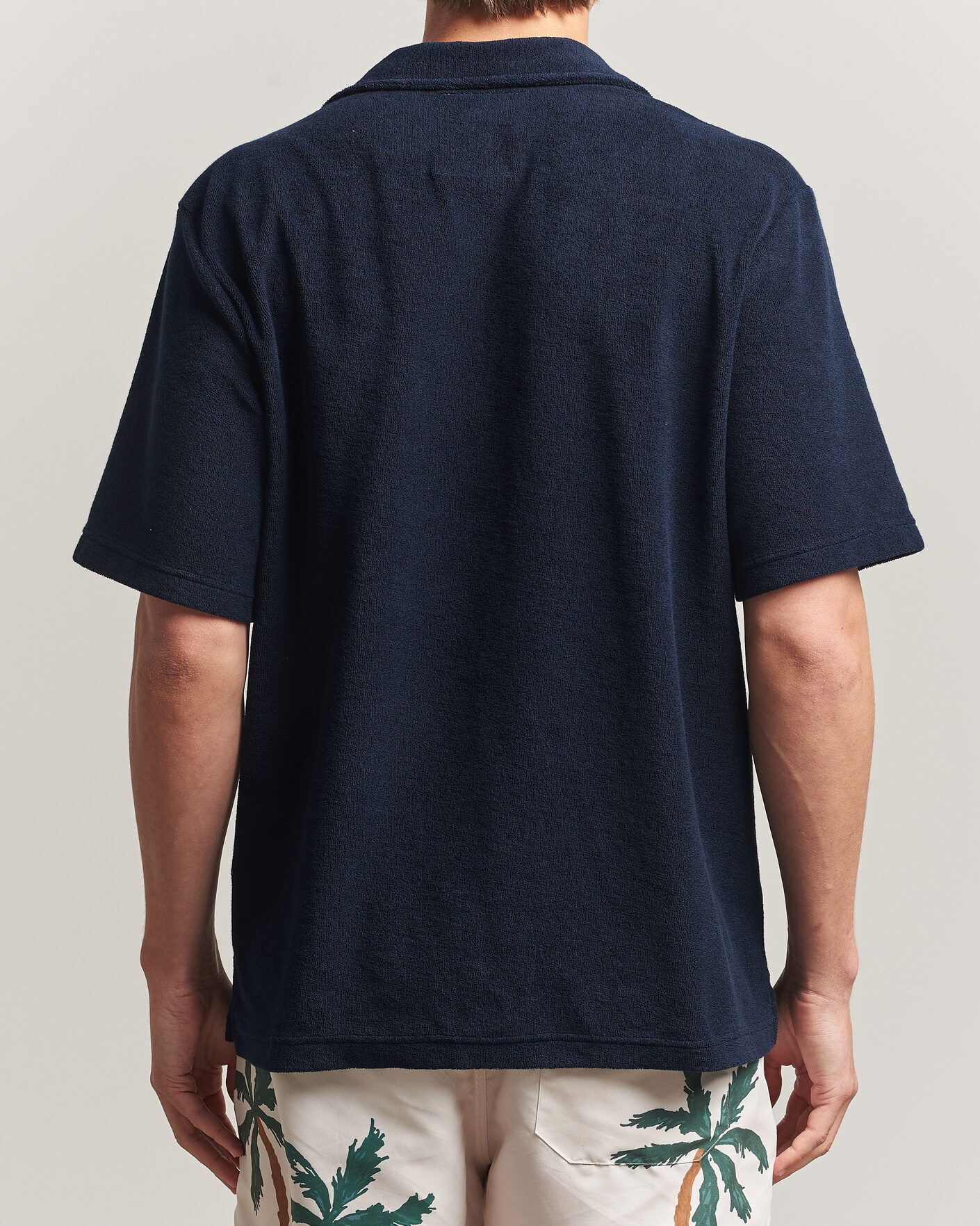Herren | Poloshirts | OAS | Novo Regular Fit Terry Polo Dark Blue