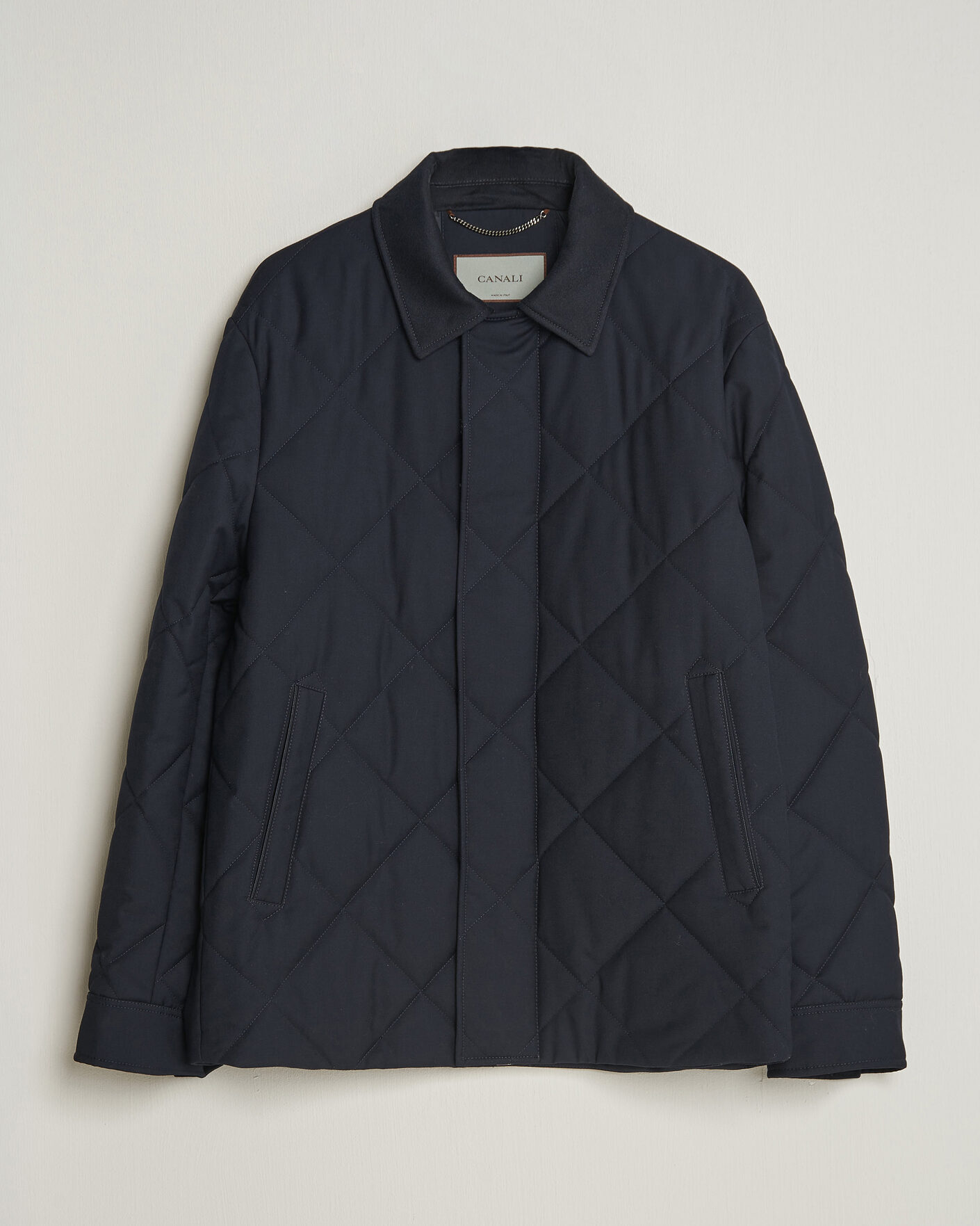 Herren | Jacken | Canali | Quilted Country Coat Navy