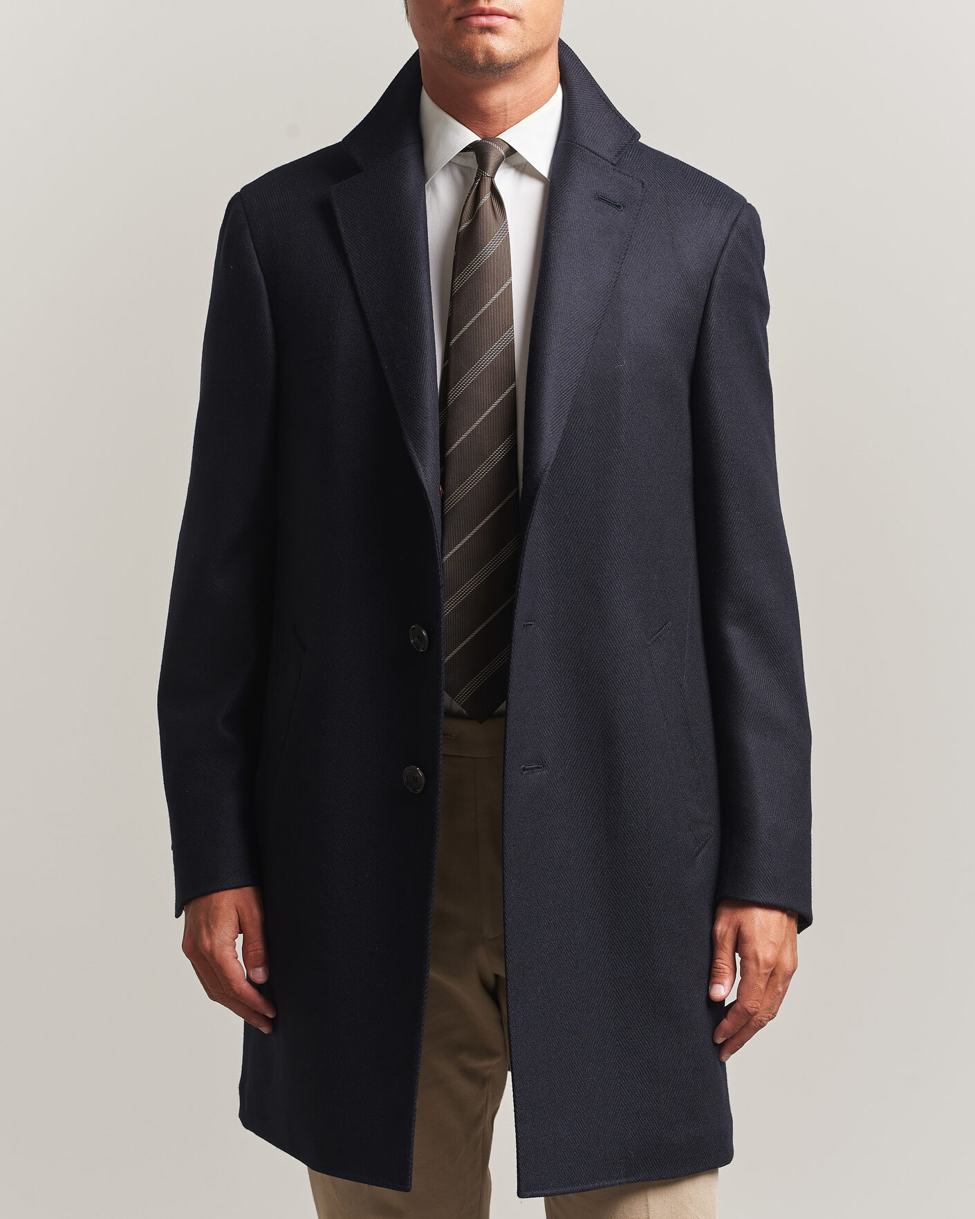 Herren | Jacken | Canali | Kei Wool Travel Coat Navy