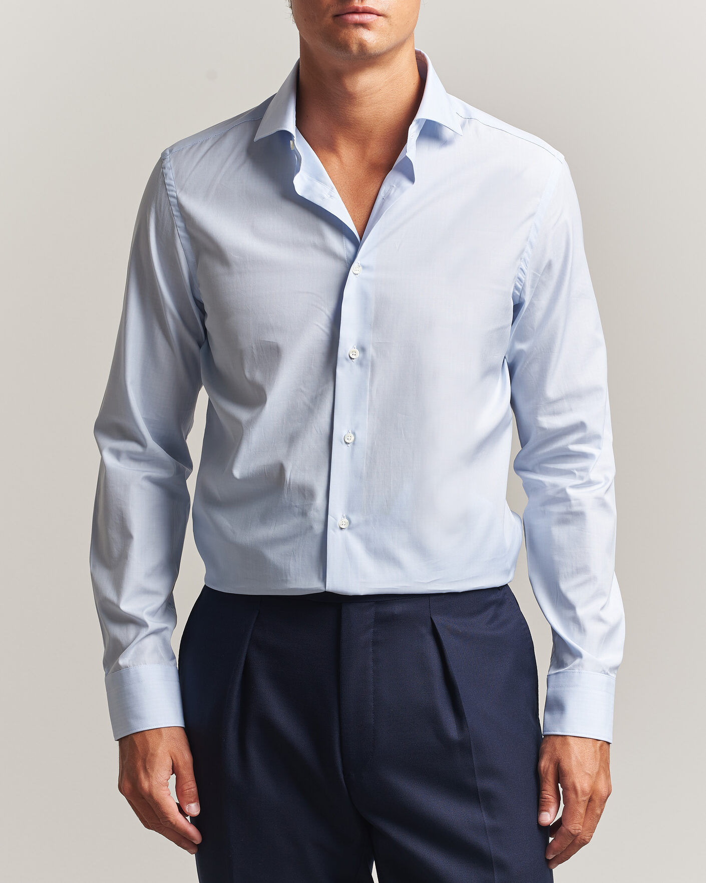 Herren | Hemden | Canali | Slim Fit Dress Shirt Light Blue Check
