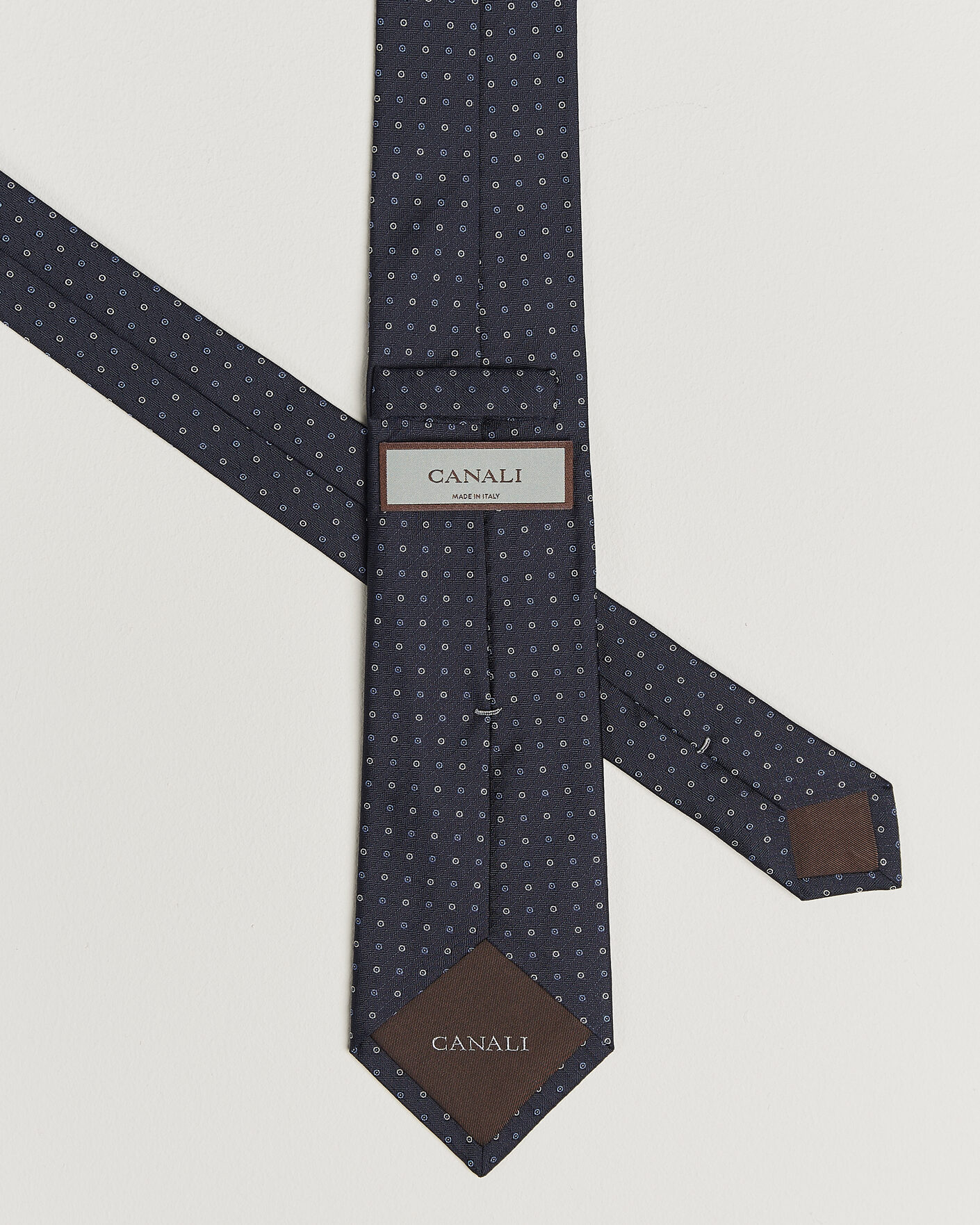 Herren | Krawatten | Canali | Jacquard Silk Tie Navy