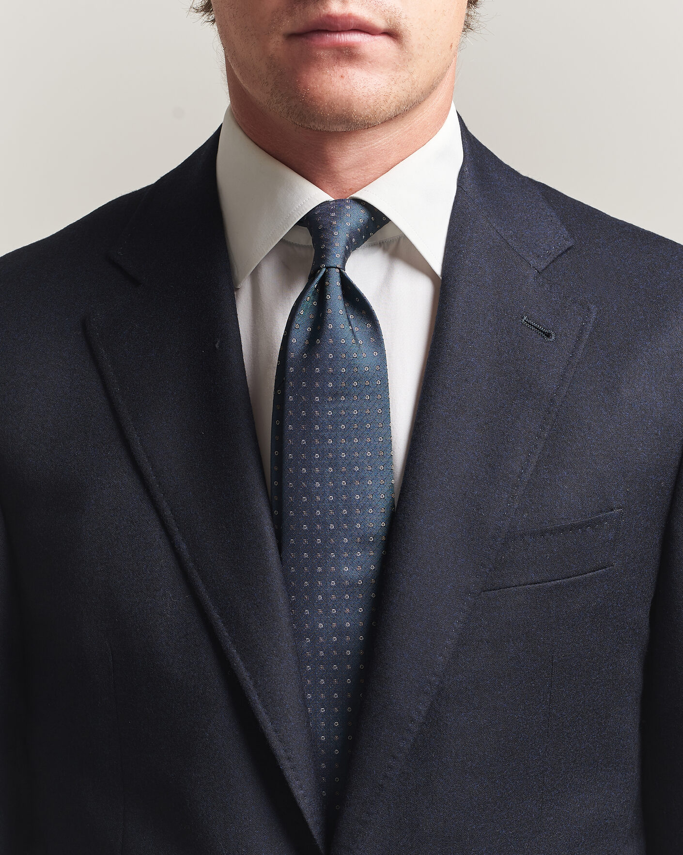 Herren | Krawatten | Canali | Jacquard Silk Tie Dark Green
