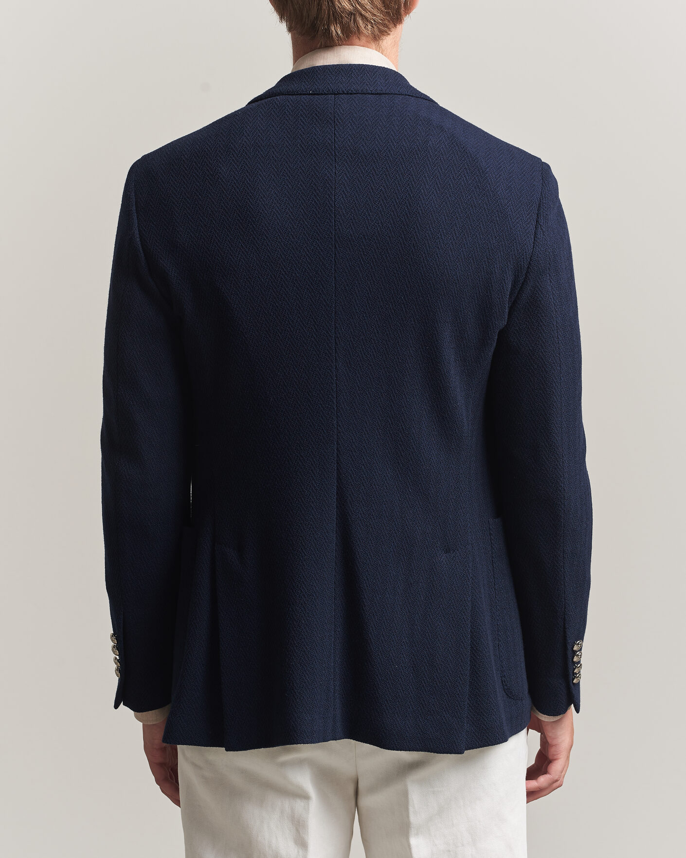 Herren | Sakkos | Ralph Lauren Purple Label | Cashmere/Silk Herringbone Blazer Navy
