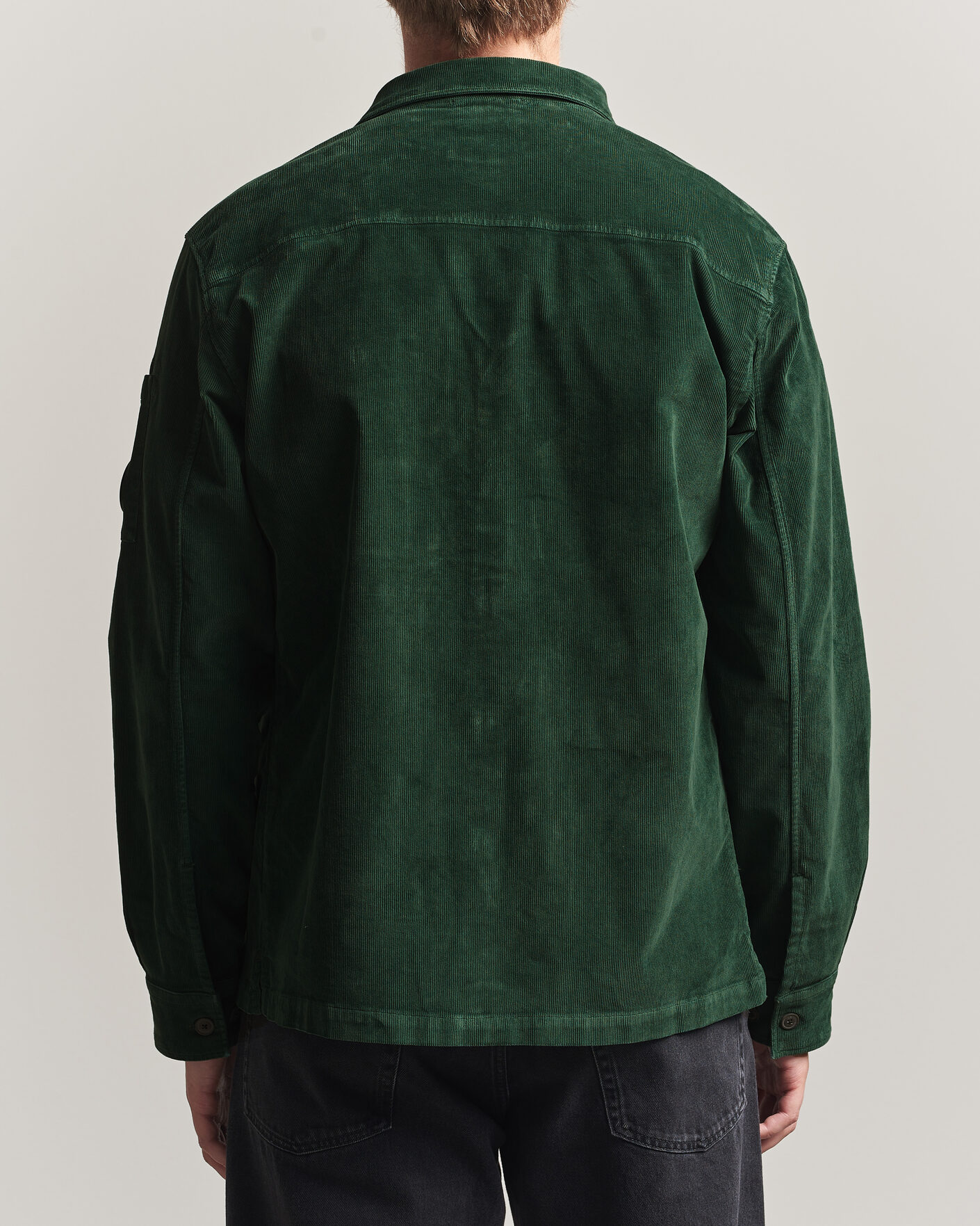 Herren | Hemden | C.P. Company | Corduroy Lens Overshirt Emerald Green