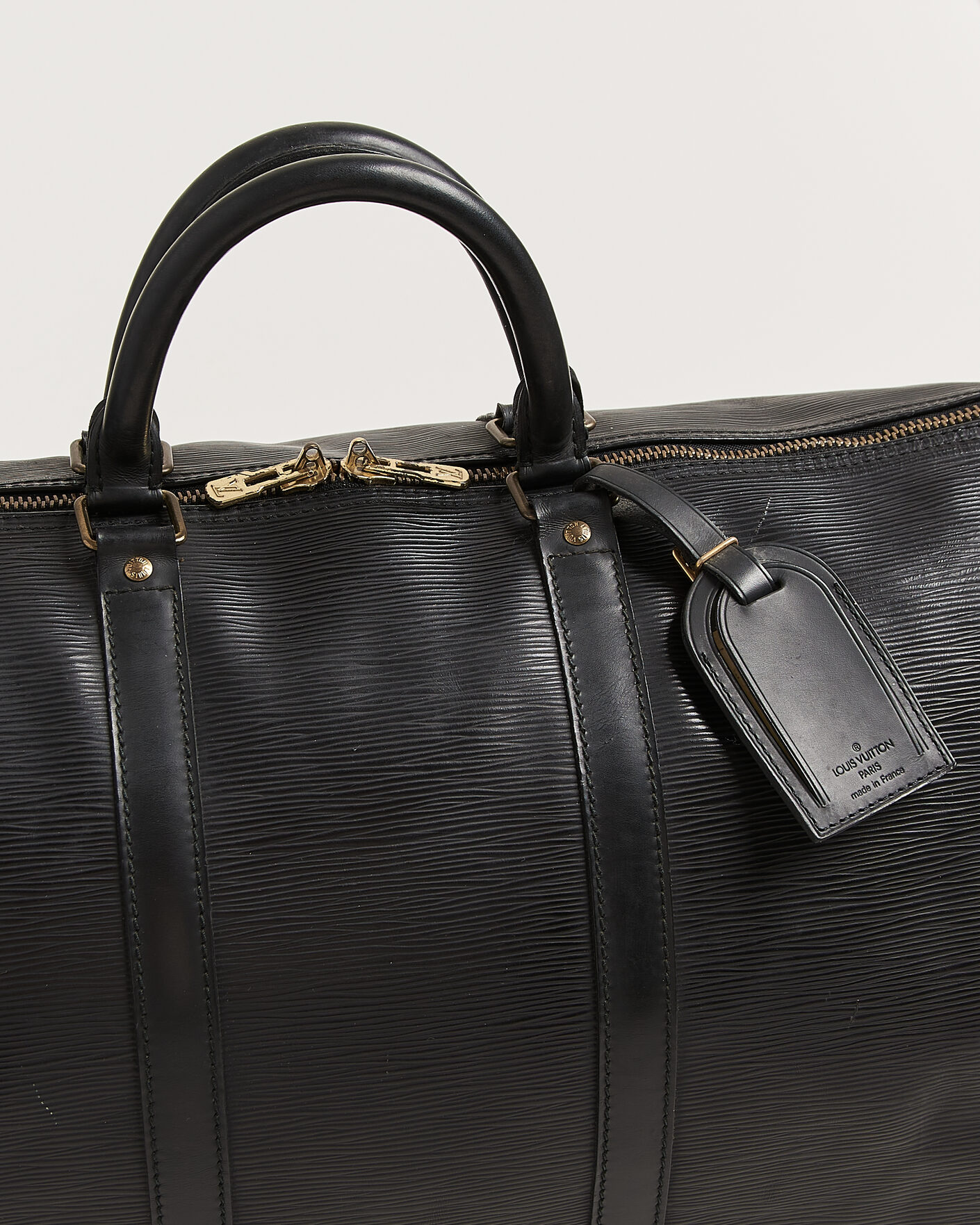 Herren | Louis Vuitton Pre-Owned Keepall 50 Epi Leather Black | Louis Vuitton Pre-Owned | Keepall 50 Epi Leather Black