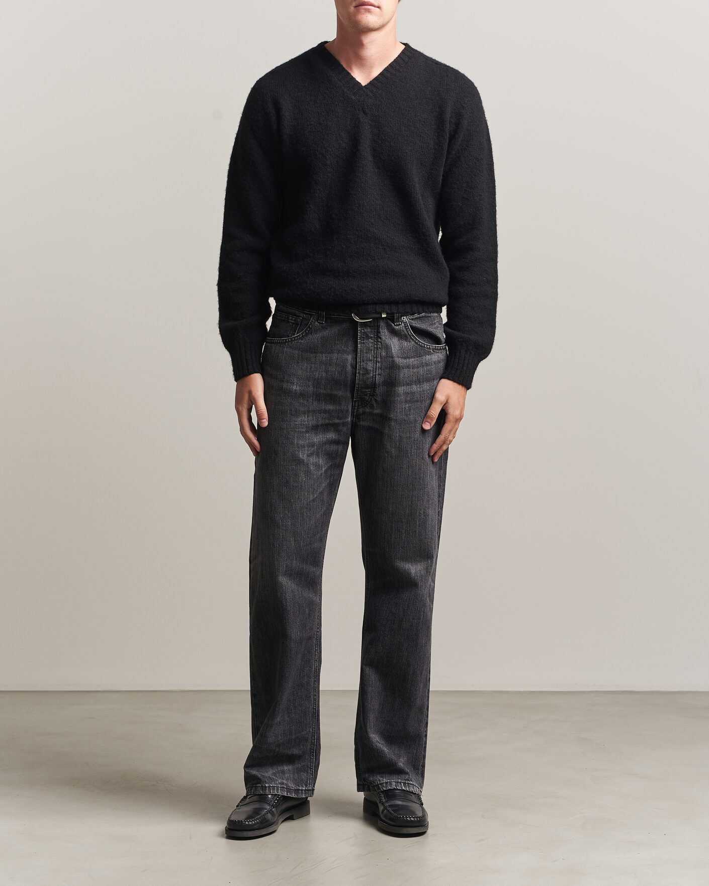 Herren | Hosen | Jeanerica | VM009 Vega Jeans Black Righe
