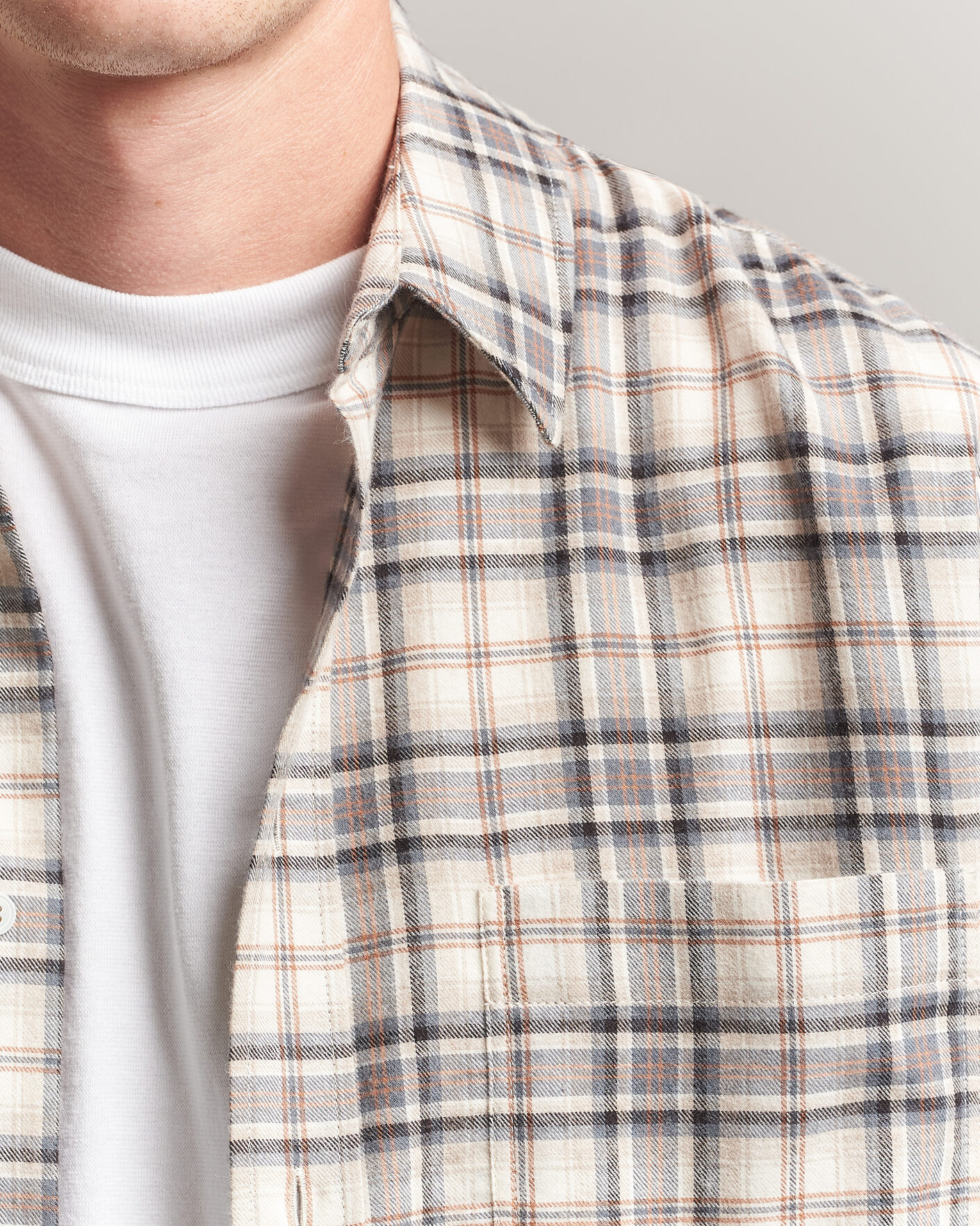 Herren | Hemden | Jeanerica | Byron Checked Flannel Shirt Brown