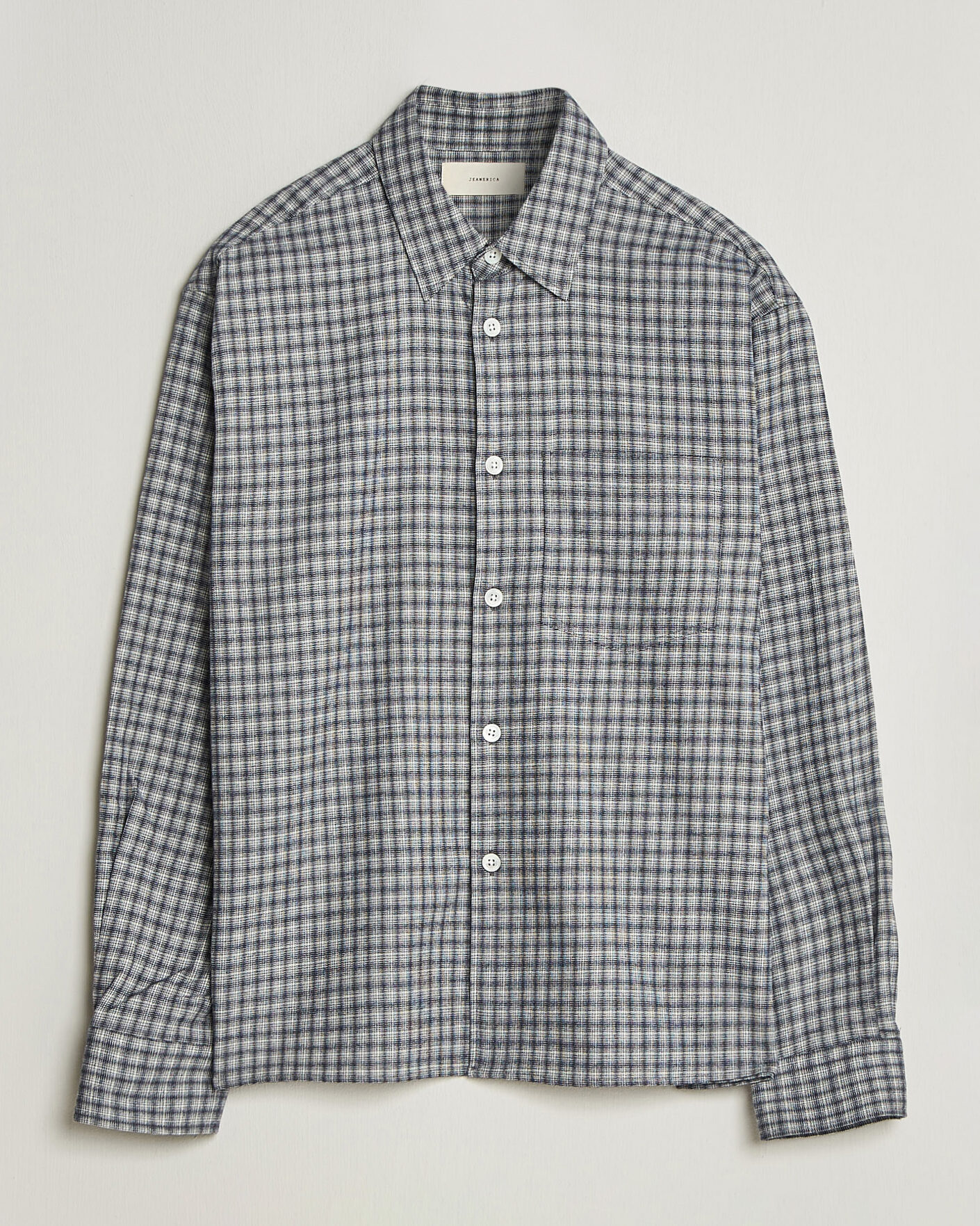 Herren | Hemden | Jeanerica | Juan Checked Flannel Shirt Blue
