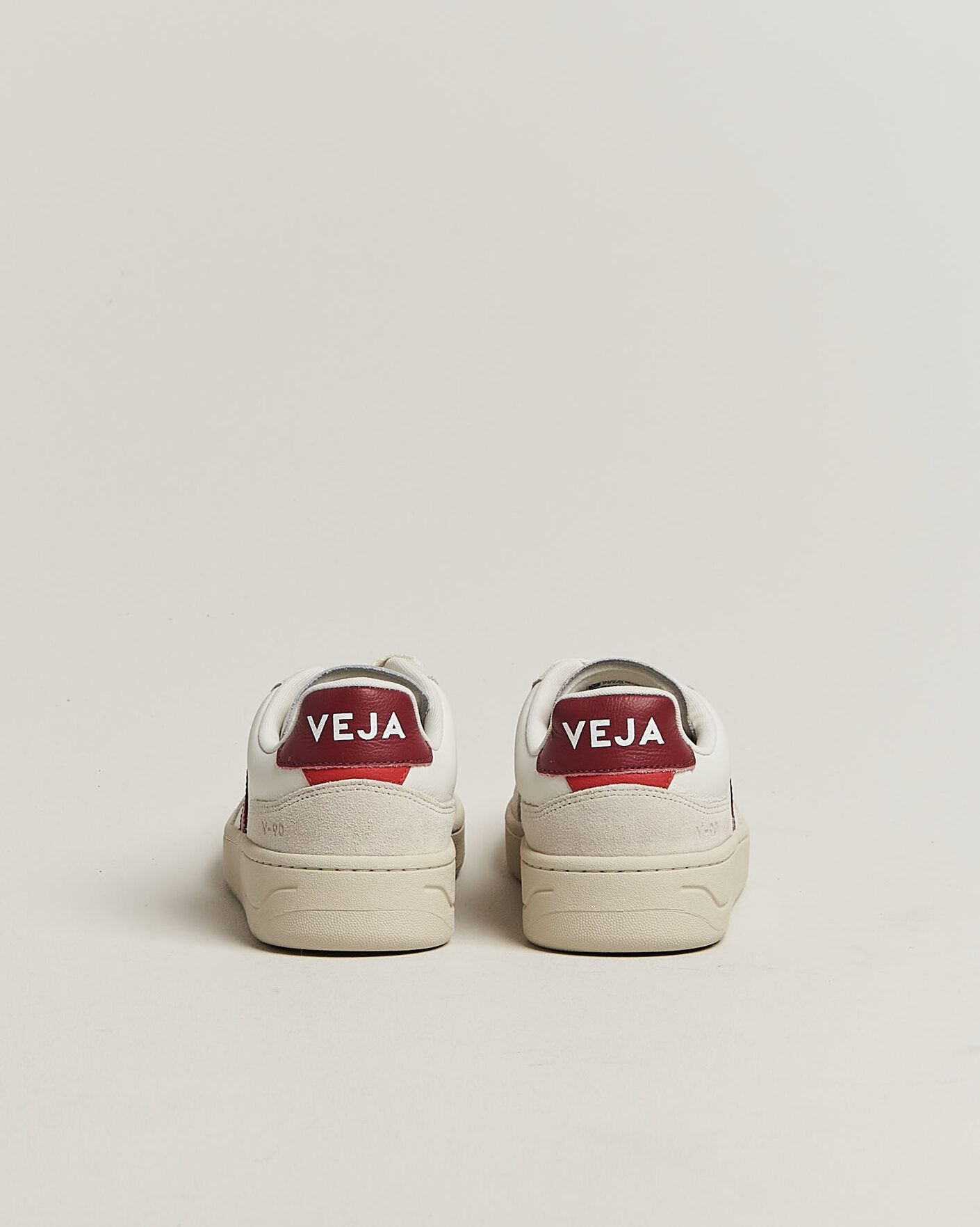 Herren | Sneaker | Veja | V-90 Sneaker White/Marsala Natural