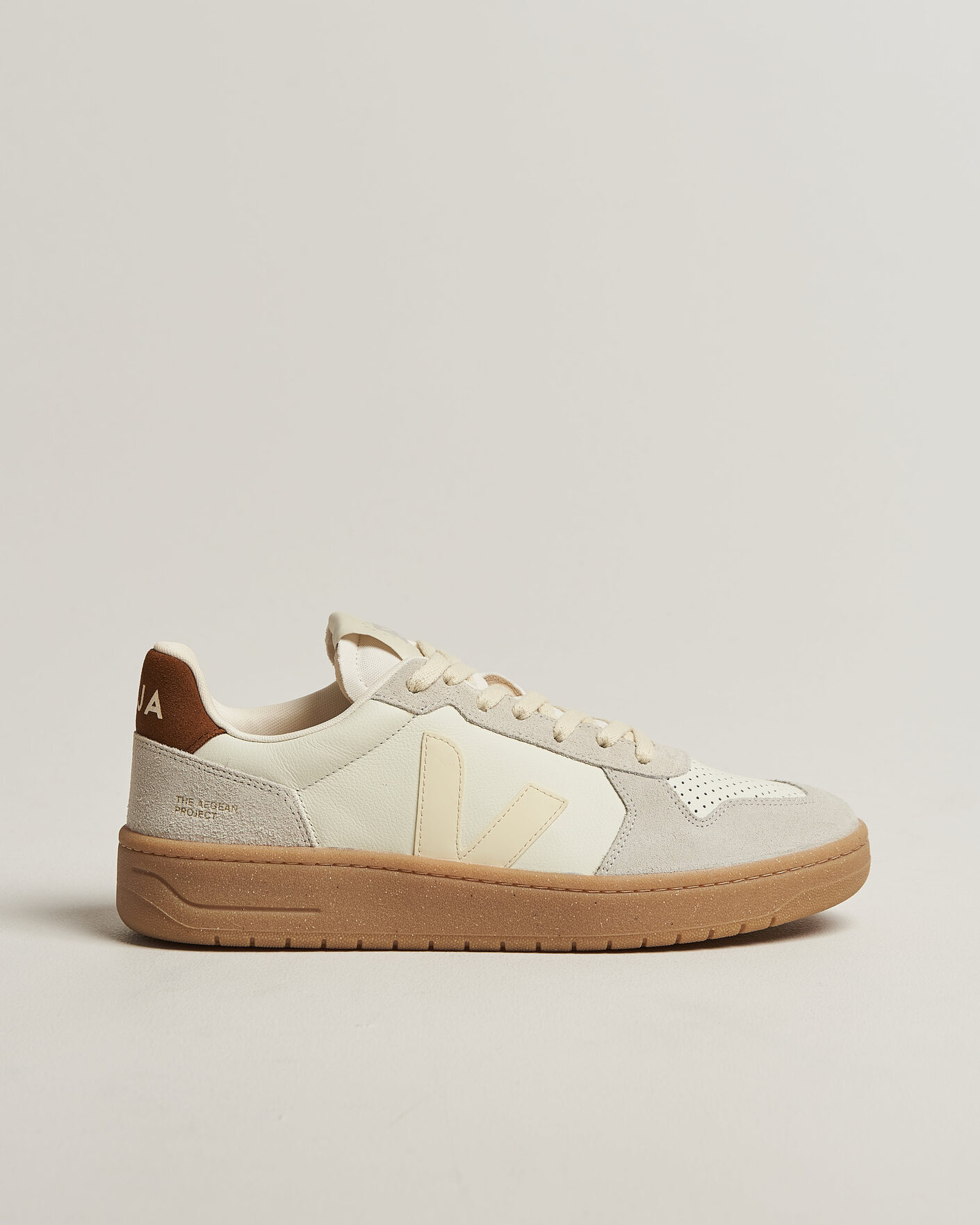 Herren | Sneaker | Veja | V-82 Sneaker Pure Calcaire/Cognac