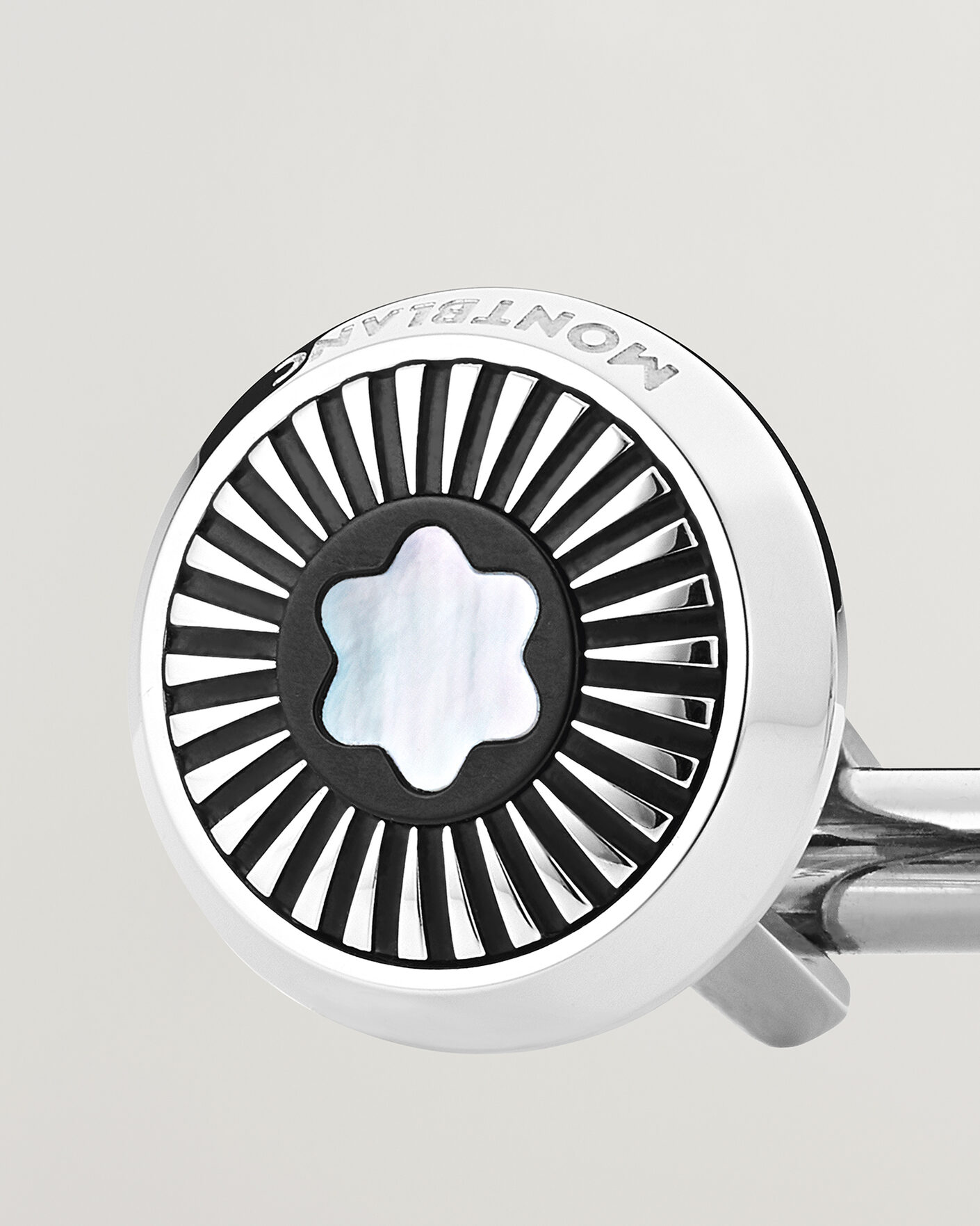 Herren | Manschettenknöpfe | Montblanc | Ray Pattern Mother-of-Pearl Snowcap Cufflinks