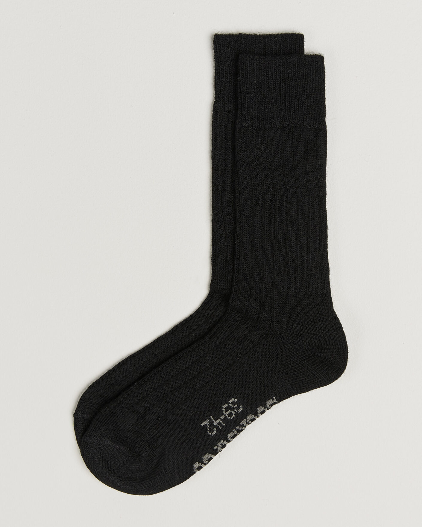 Herren | Unterwäsche | Alpacasocks & Co | 2-Pack Ribbed Alpacka Wool Socks Black