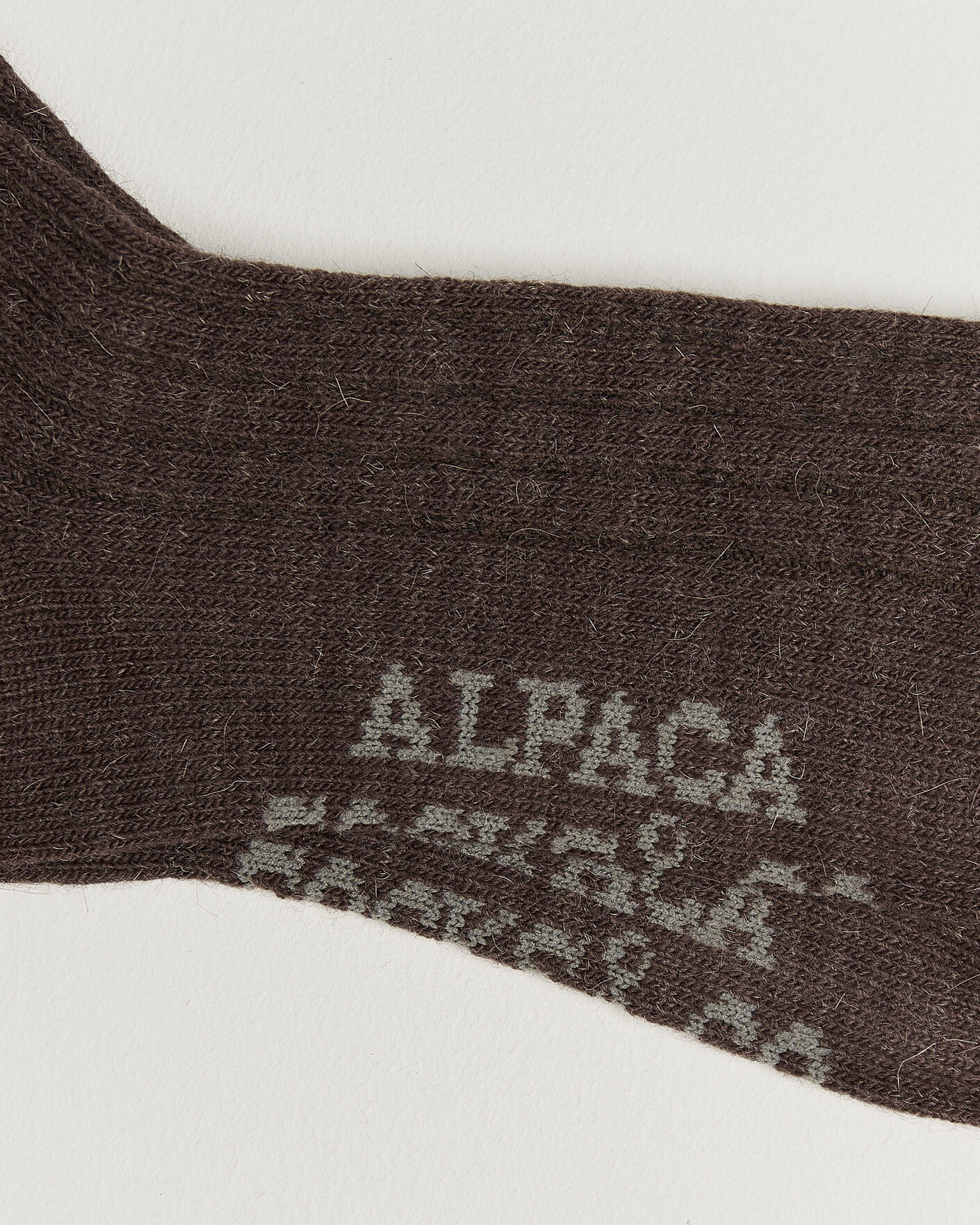 Herren | Unterwäsche | Alpacasocks & Co | 2-Pack Ribbed Alpacka Wool Socks Cacao