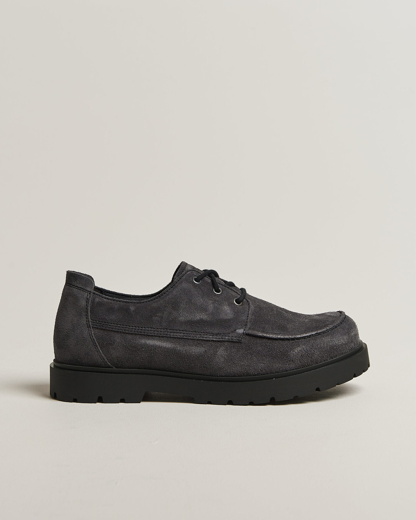 Herren | Derby | BIRKENSTOCK | Highwood Moc Lace Charcoal Suede