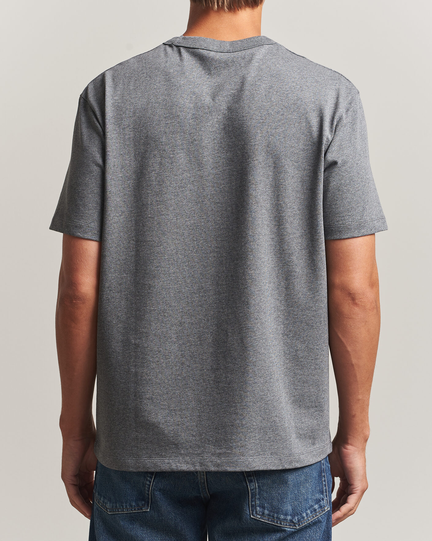 Herren | T-Shirts | A.P.C. | Boxy Fit Petit VPC T-Shirt Heathered Anthracite