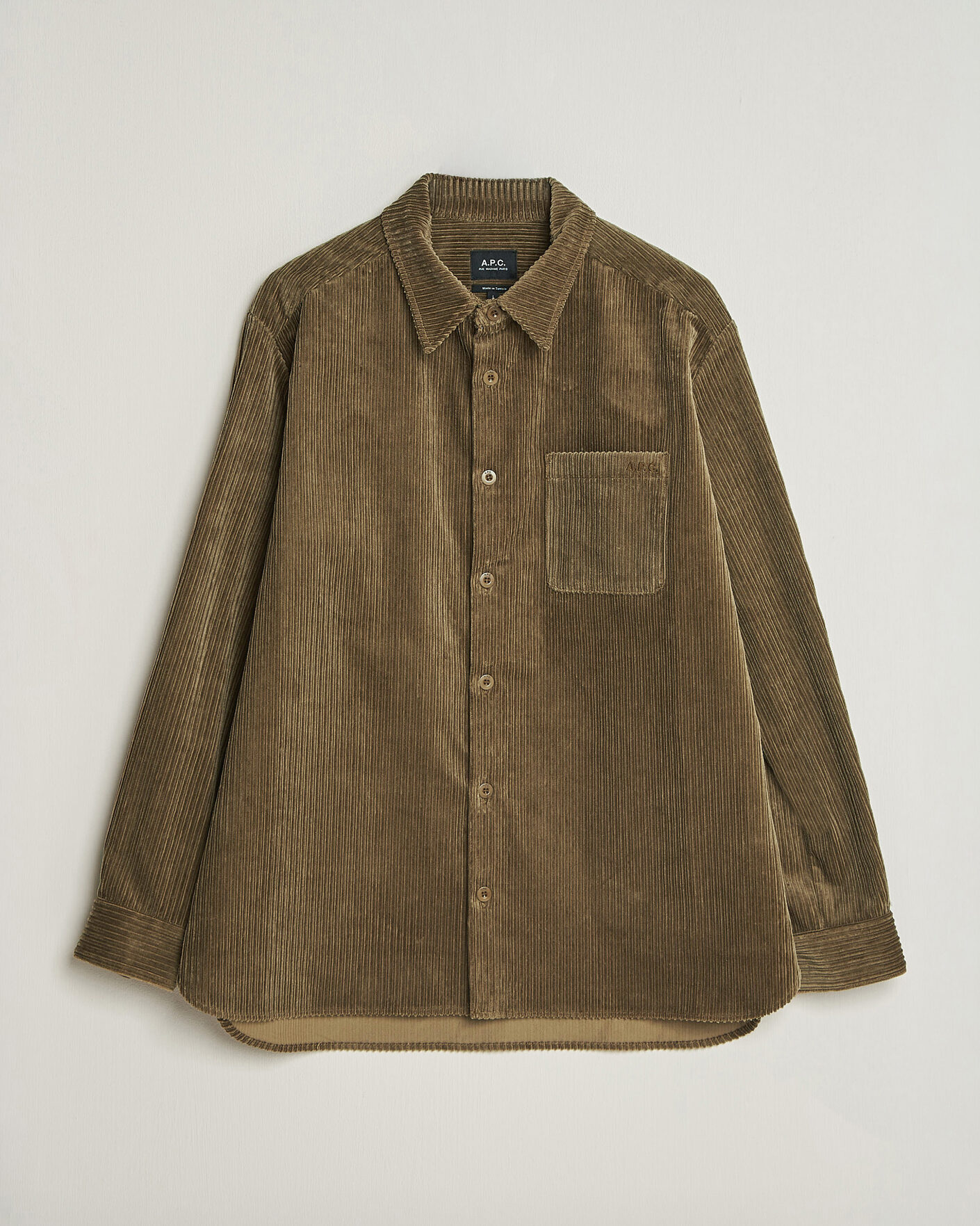 Herren | Hemden | A.P.C. | Mateo Corduroy Overshirt Taupe