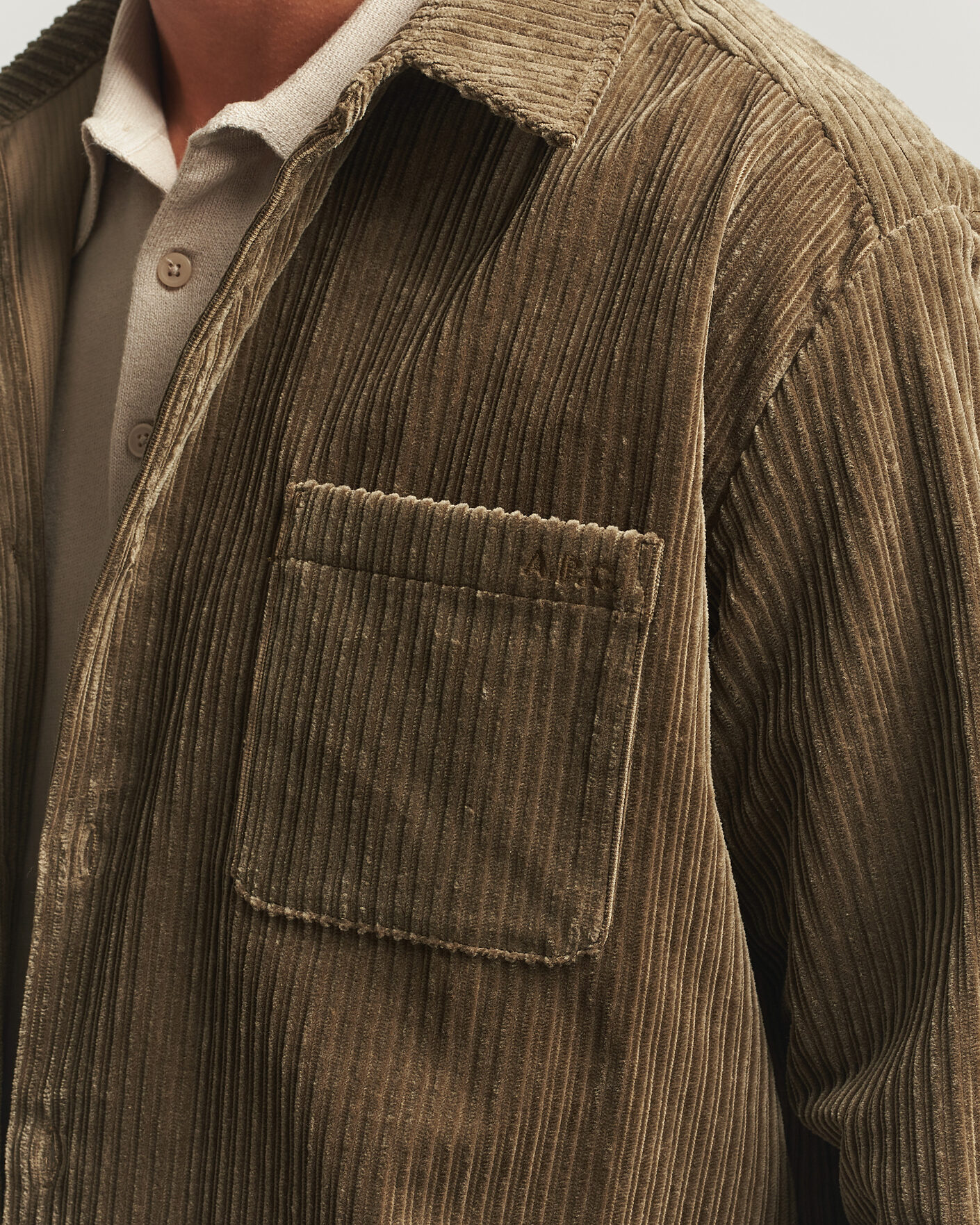 Herren | Hemden | A.P.C. | Mateo Corduroy Overshirt Taupe