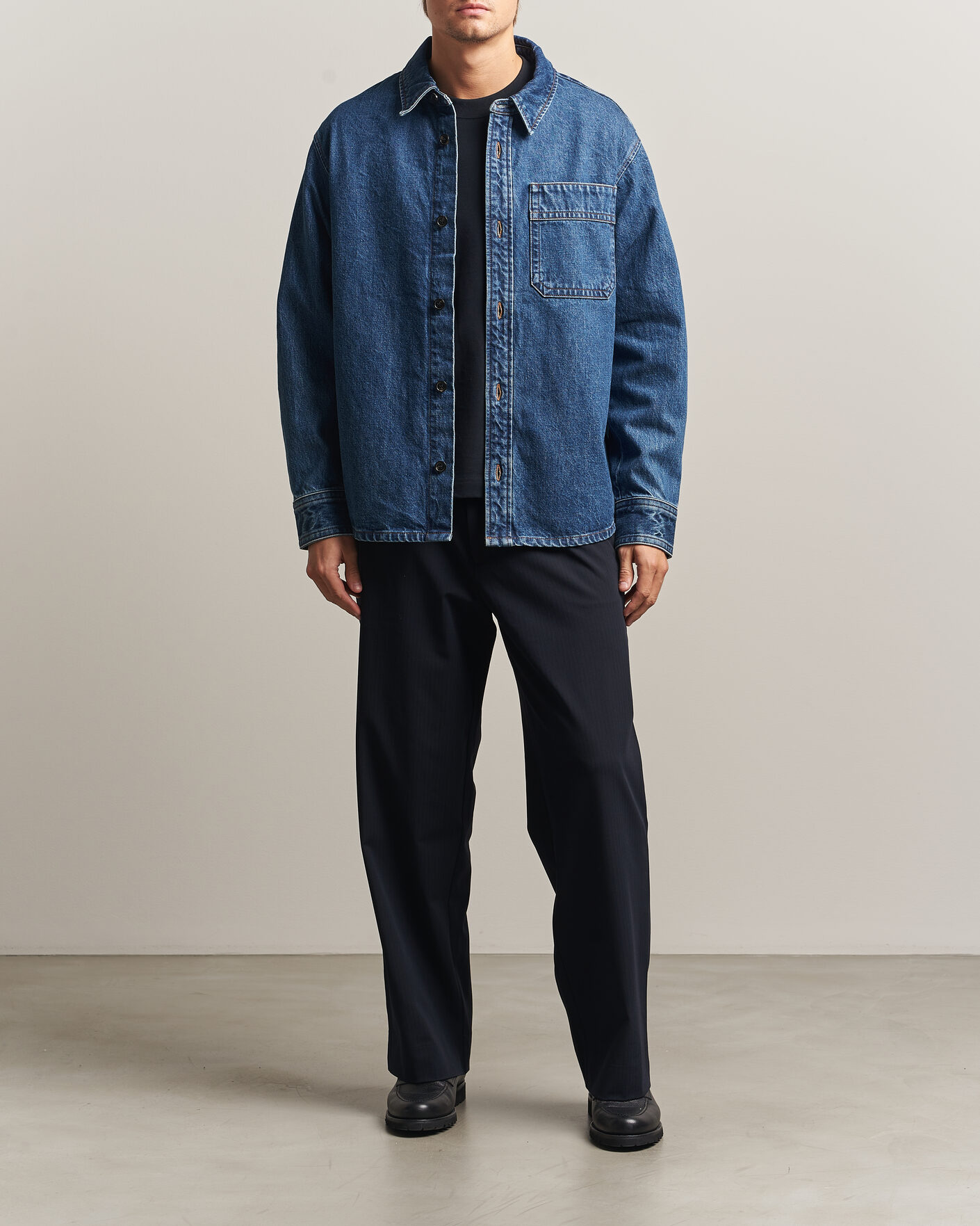 Herren | Hemden | A.P.C. | Basile Denim Overshirt Washed Indigo