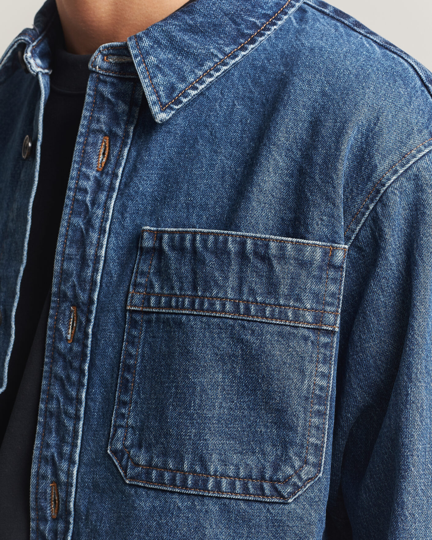 Herren | Hemden | A.P.C. | Basile Denim Overshirt Washed Indigo