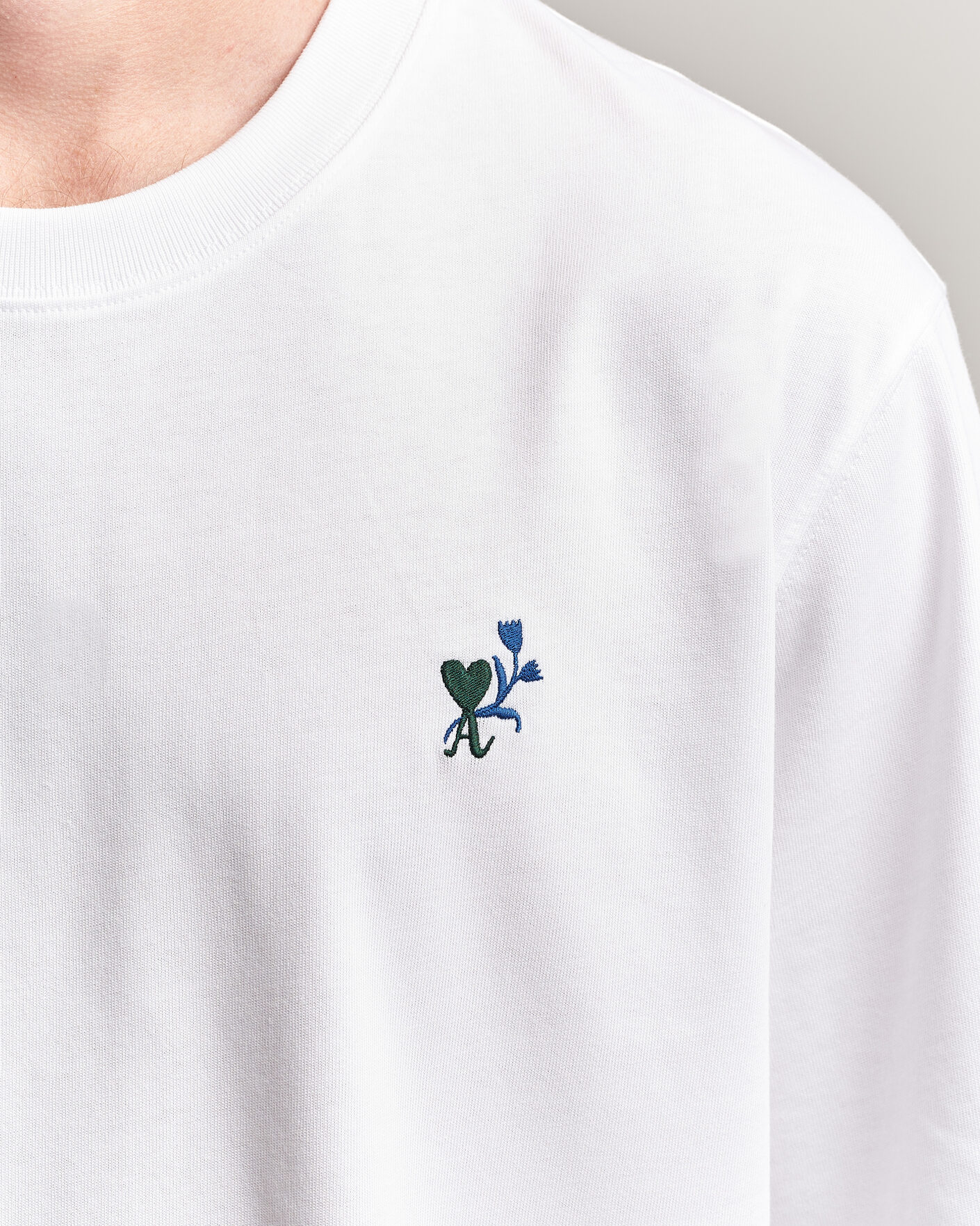 Herren | T-Shirts | AMI | Tulip Logo T-Shirt White