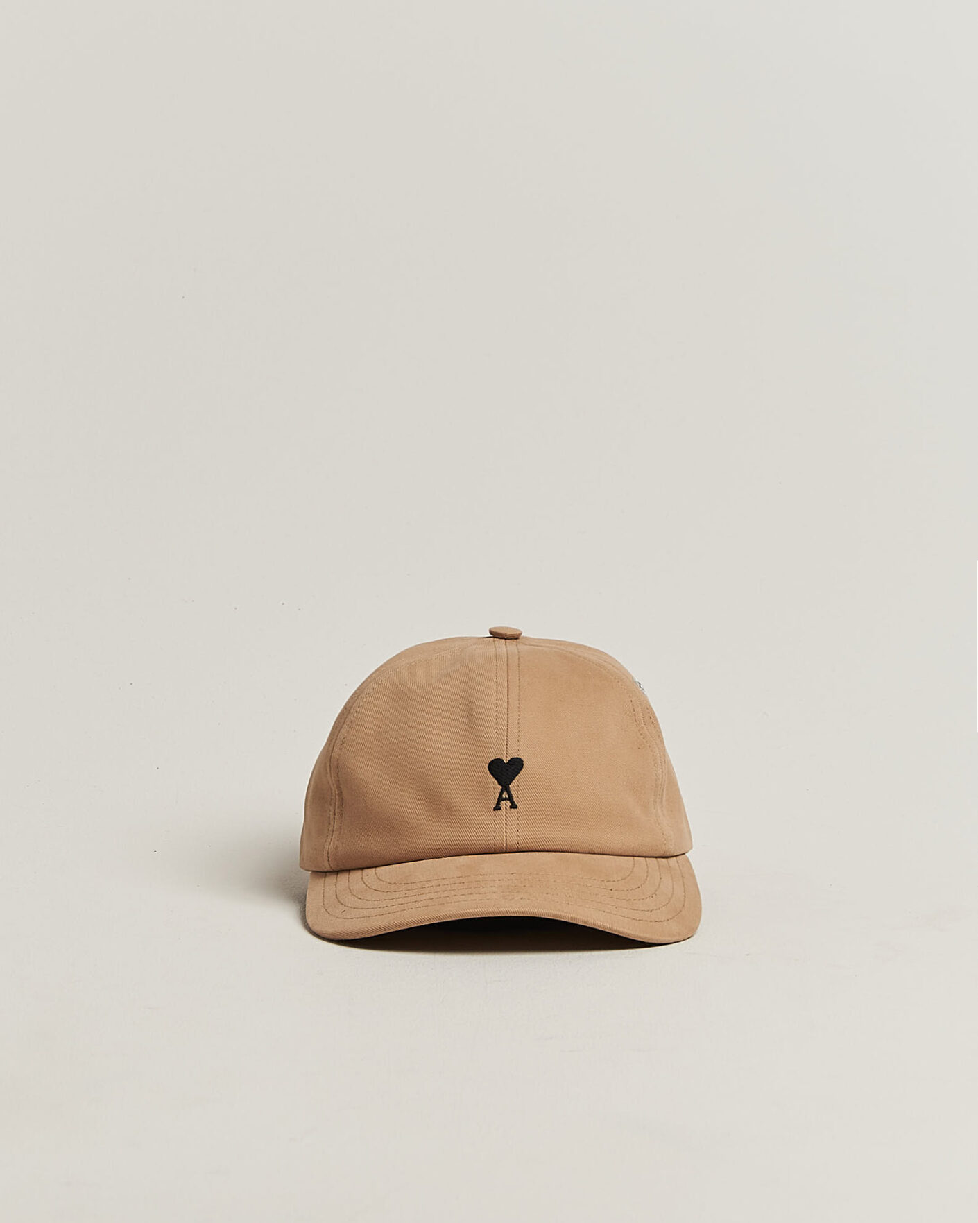 Herren | Hüte & Mützen | AMI | Contrasted Heart Logo Cap Beige Mastic
