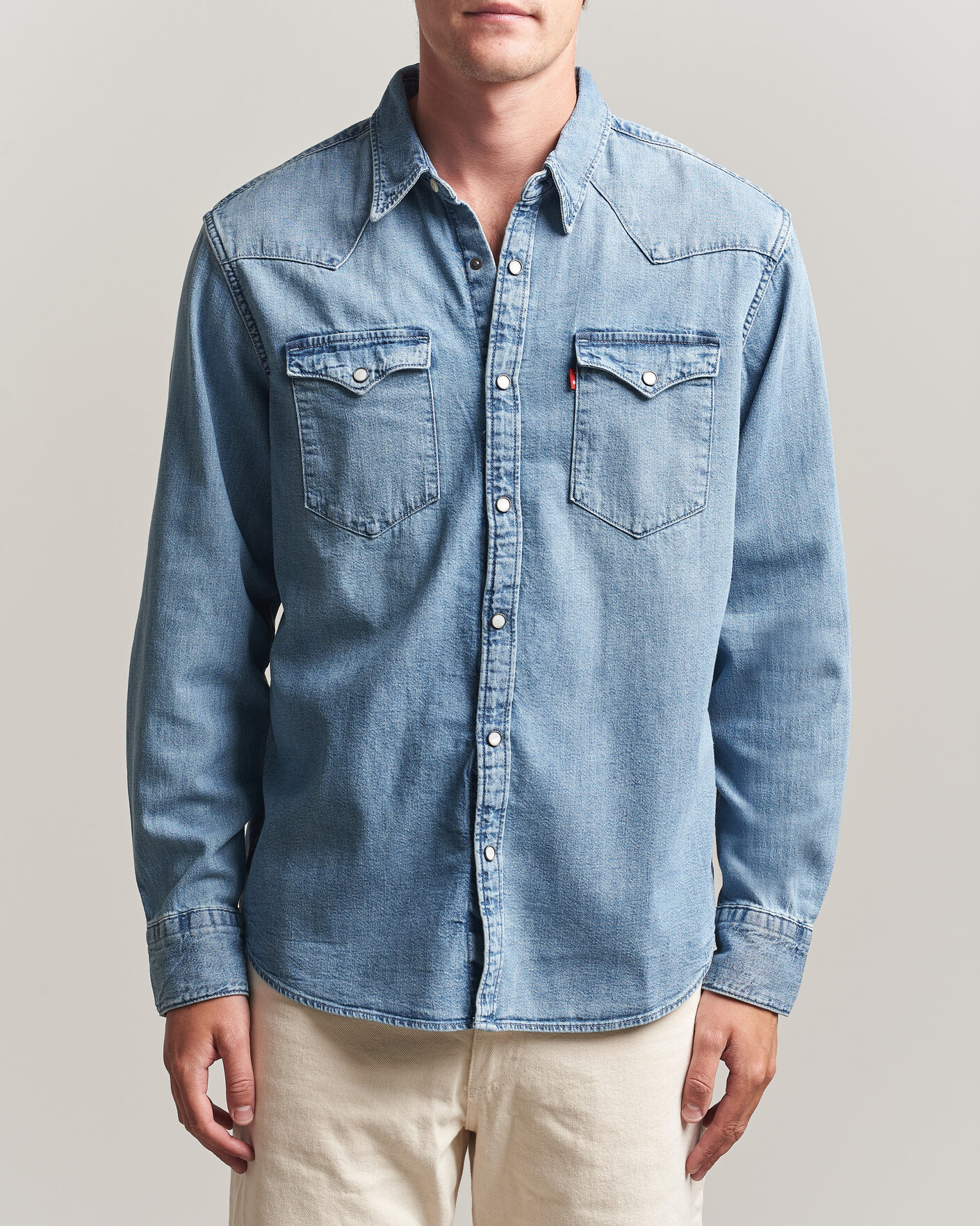 Herren | Hemden | Levi's | Barstow Western Standard Shirt Blue Sky Mountain Light