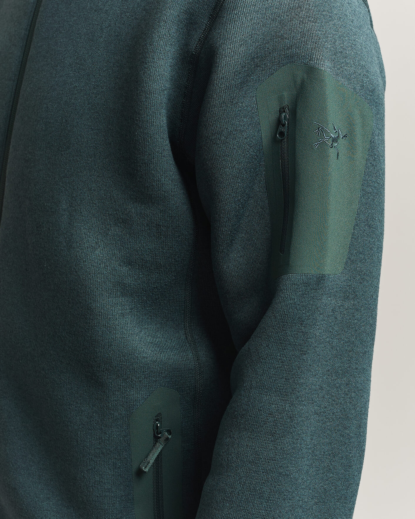 Herren | Pullover | Arc'teryx | Covert Full Zip Dark Jade Heather
