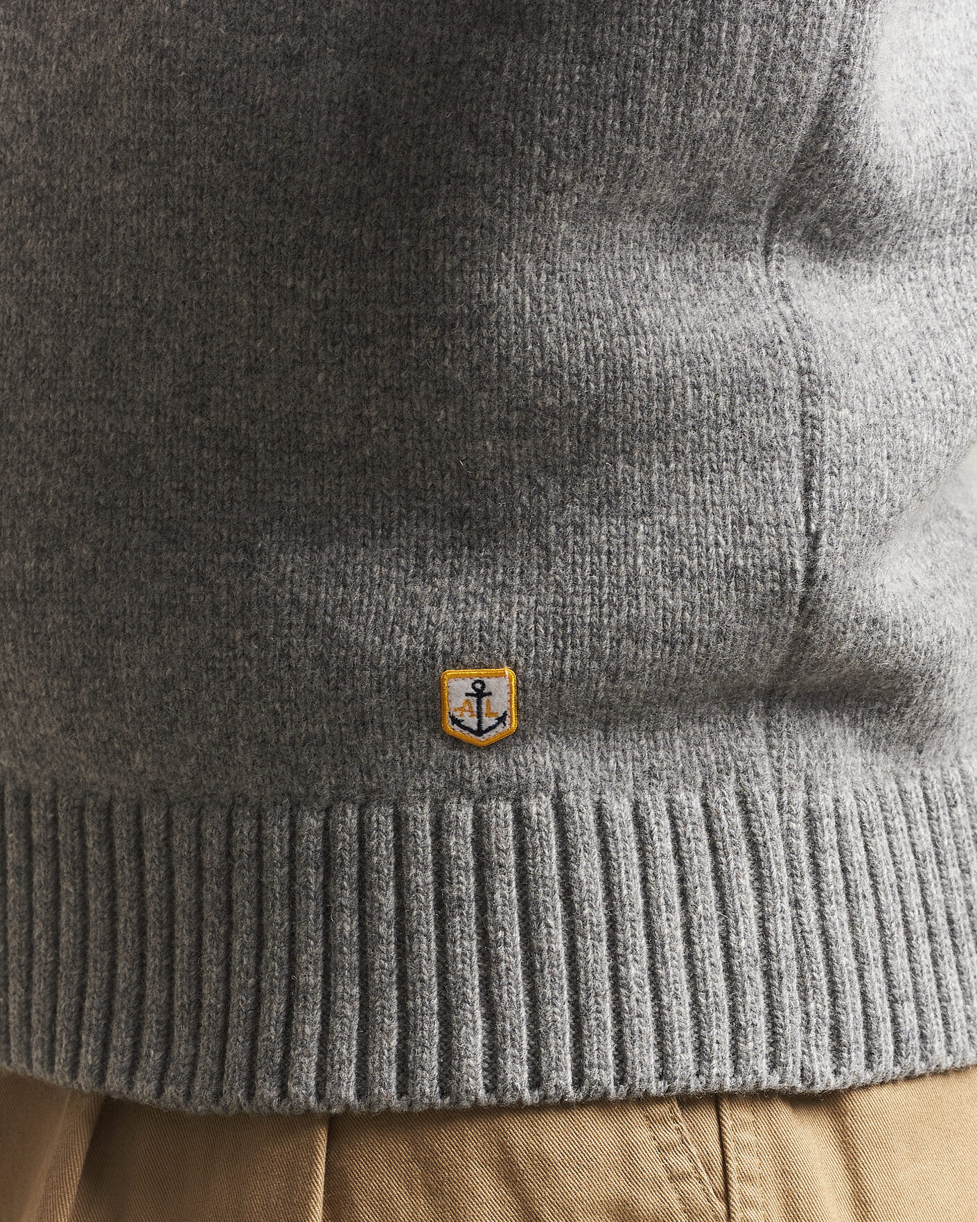 Herren | Pullover | Armor-lux | Wool Knitted Half Zip Slate