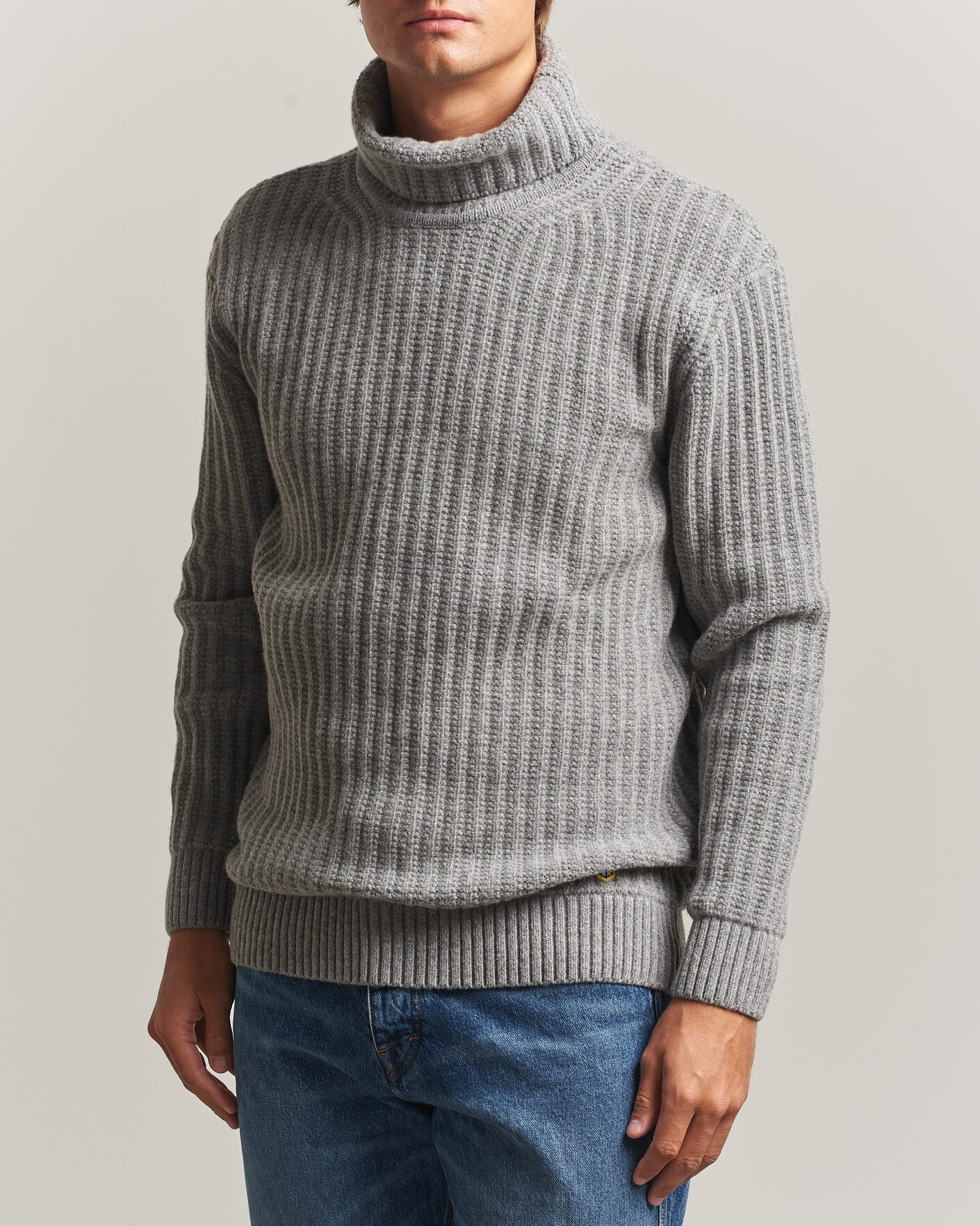 Herren | Pullover | Armor-lux | Wool Knitted Rollneck Slate