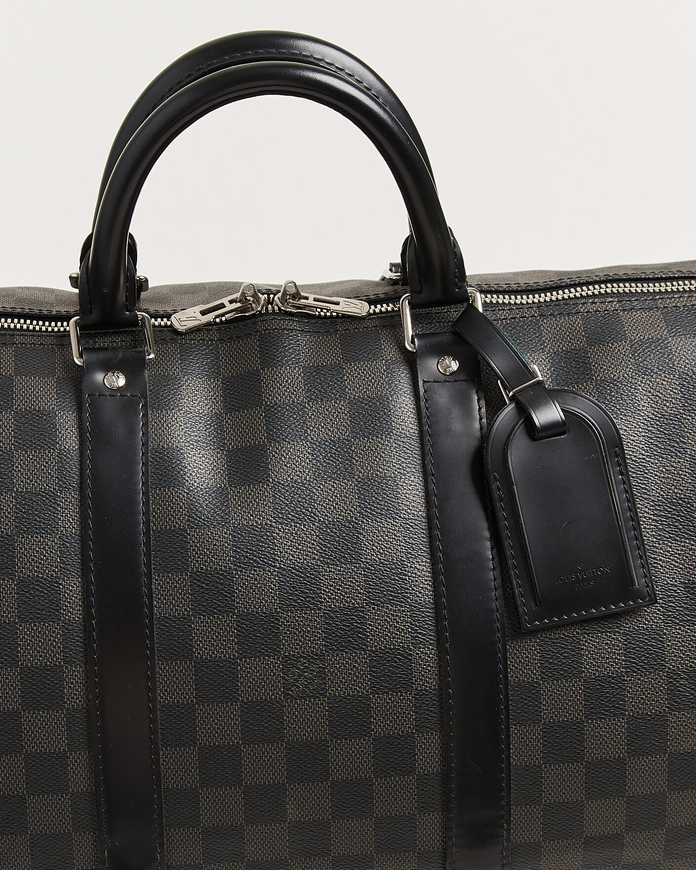 Herren | Pre-Owned & Vintage Bags | Louis Vuitton Pre-Owned | Keepall Bandouliére 55 Damier Graphite