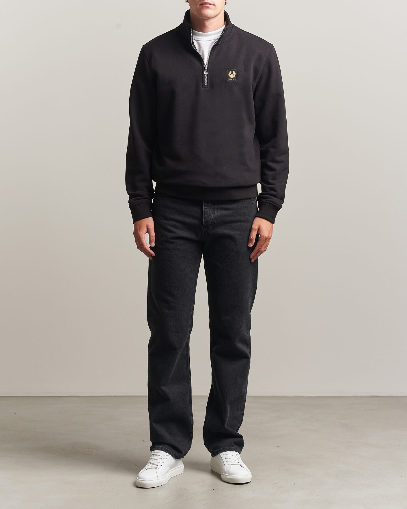 Herren | Pullover | Belstaff | Signature Half Zip Sweatshirt Black