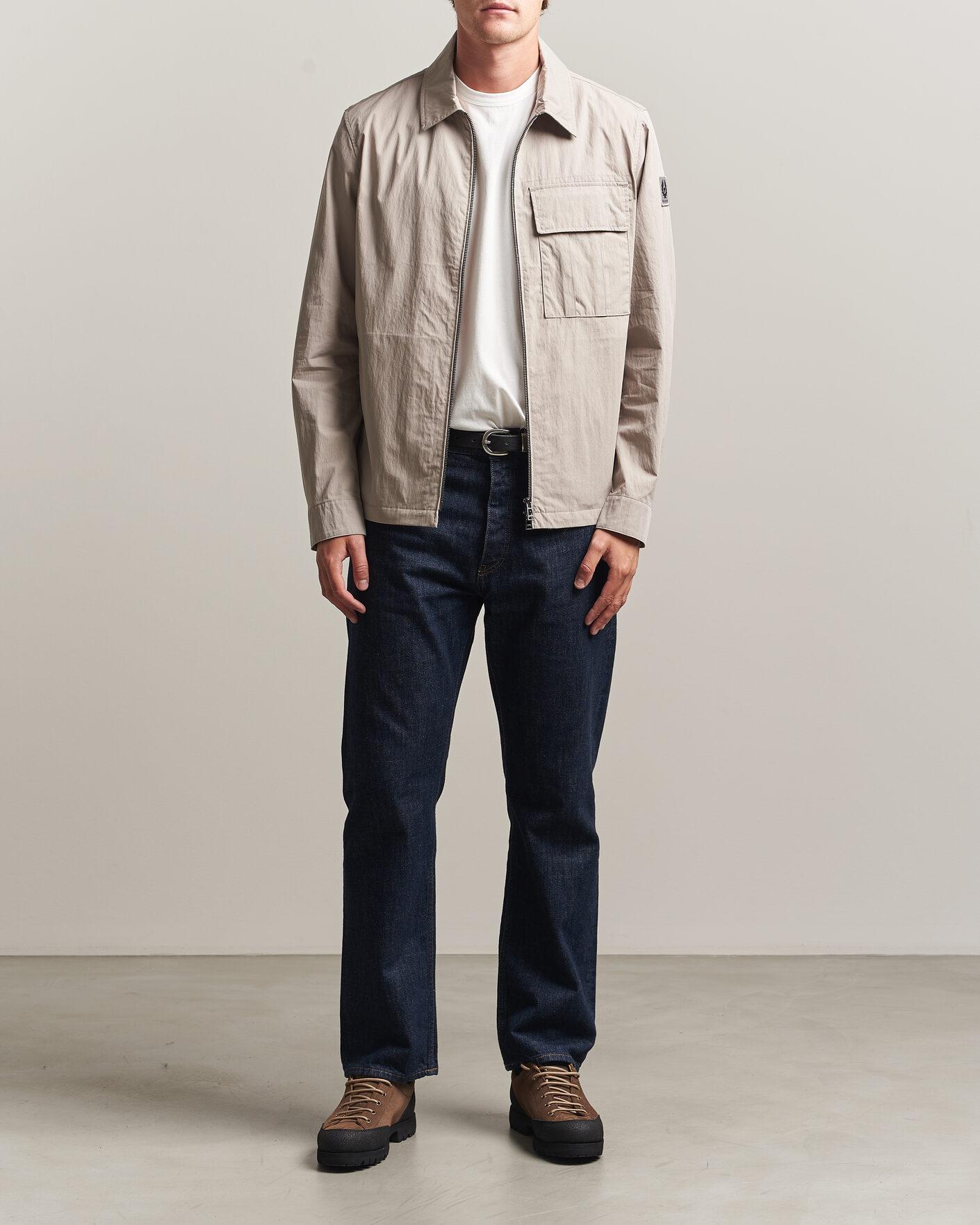 Herren | Hemden | Belstaff | Cargo Overshirt Concrete