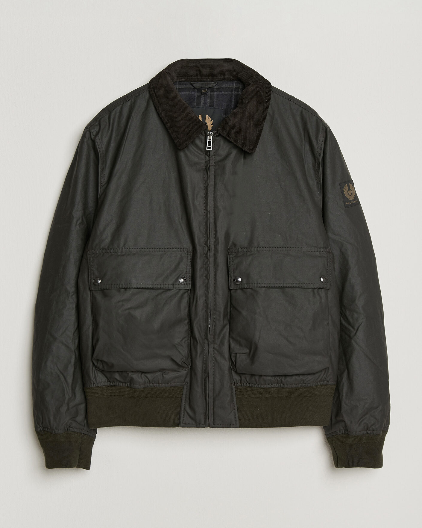 Herren | Jacken | Belstaff | Mount Wax Bomber Jacket Faded Olive