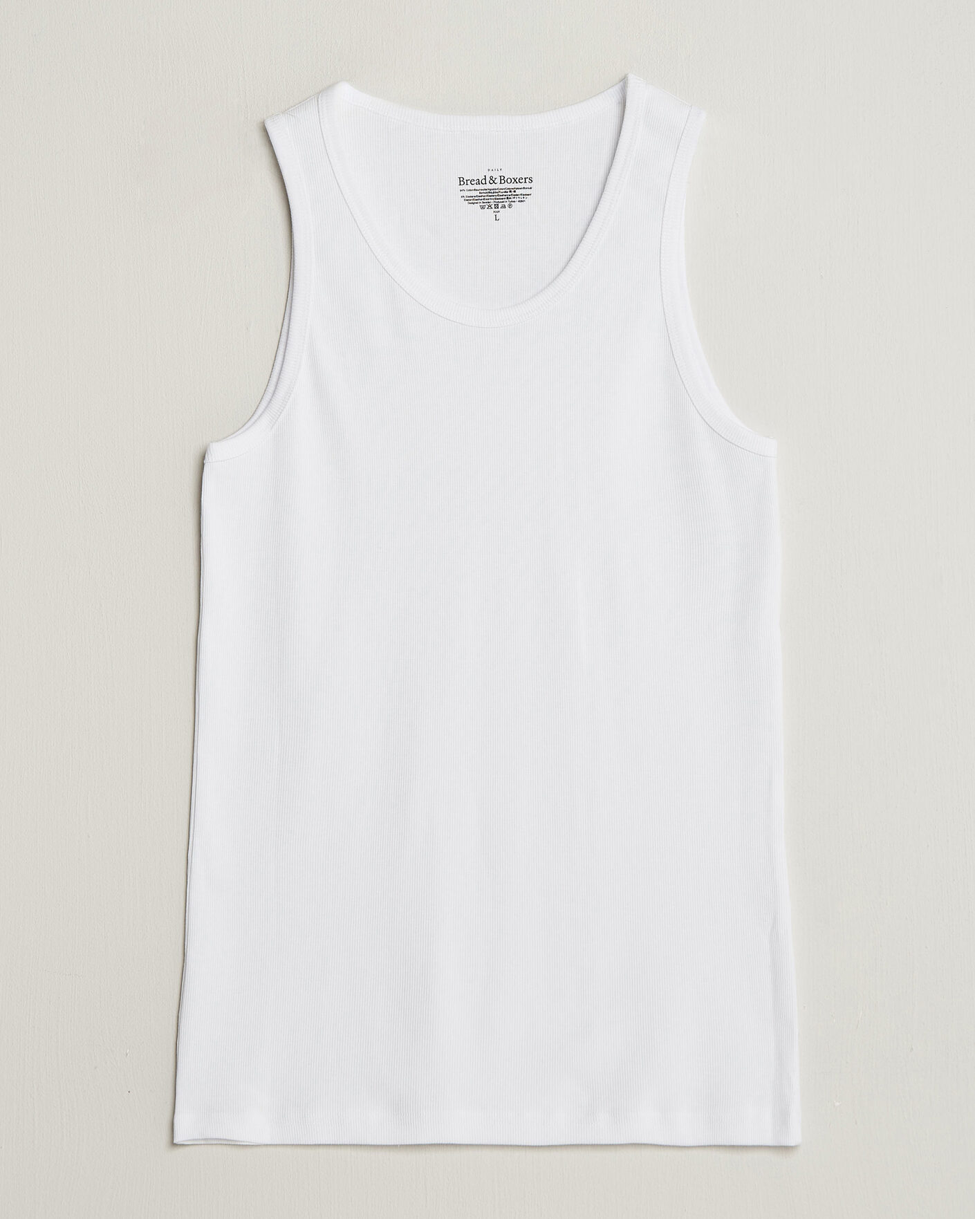Herren | T-Shirts | Bread & Boxers | 2-Pack Ribbed Tank White
