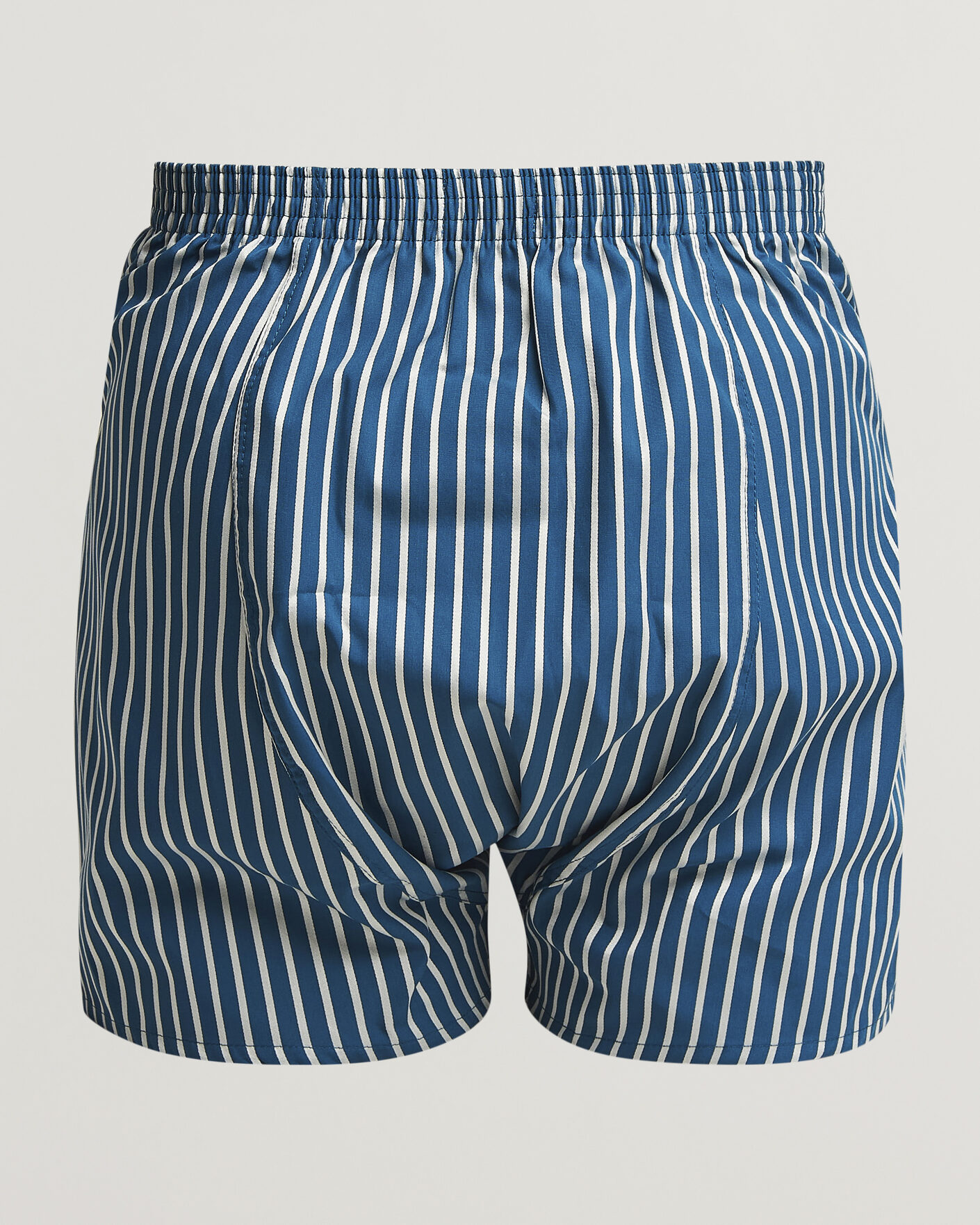 Herren | Unterwäsche | Derek Rose | Classic Fit Striped Woven Cotton Boxer Shorts Blue/White
