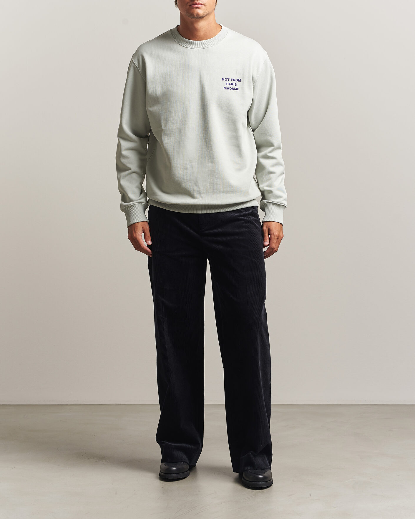 Herren | Pullover | Drôle de Monsieur | Bold Slogan Sweatshirt Grey