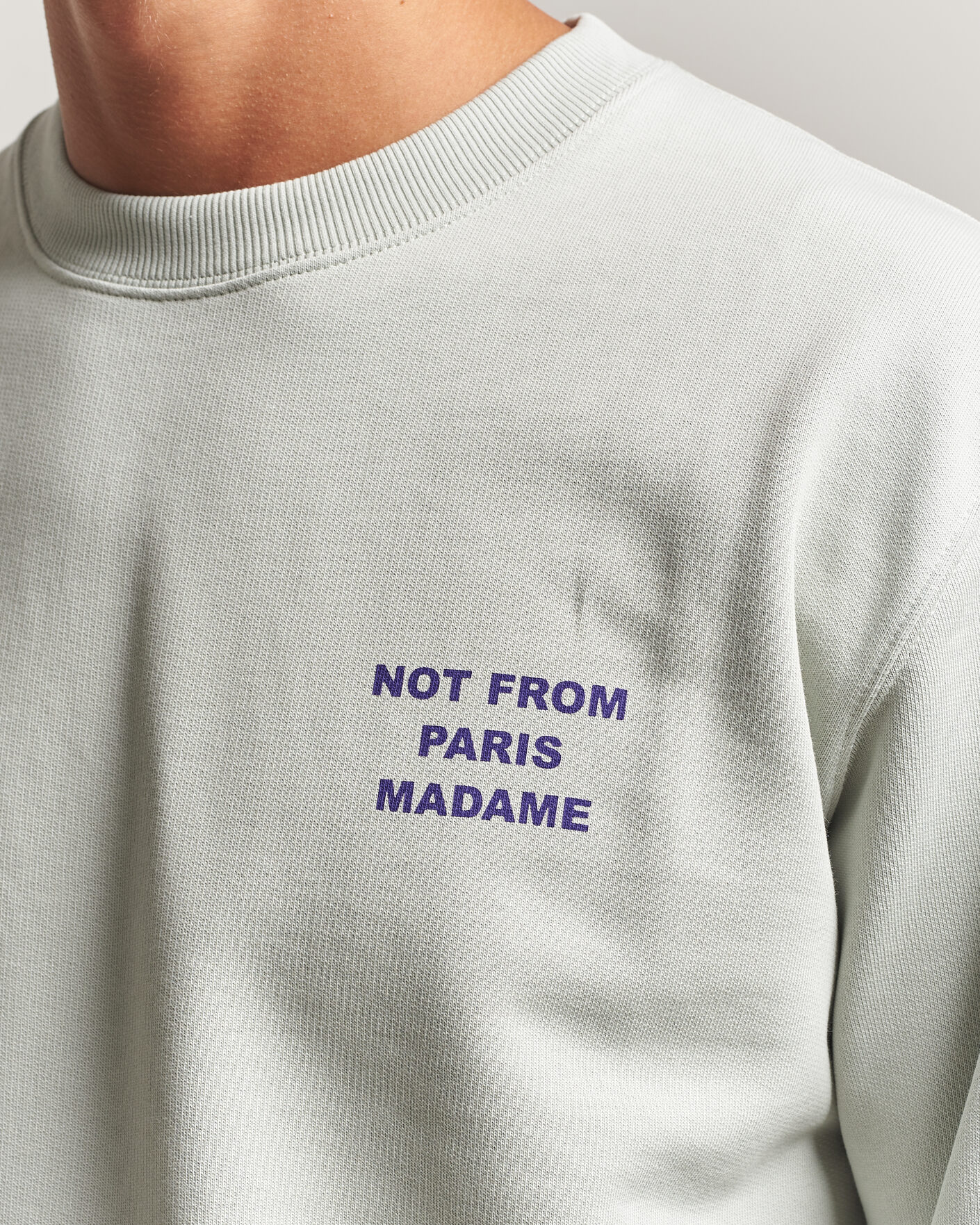 Herren | Pullover | Drôle de Monsieur | Bold Slogan Sweatshirt Grey