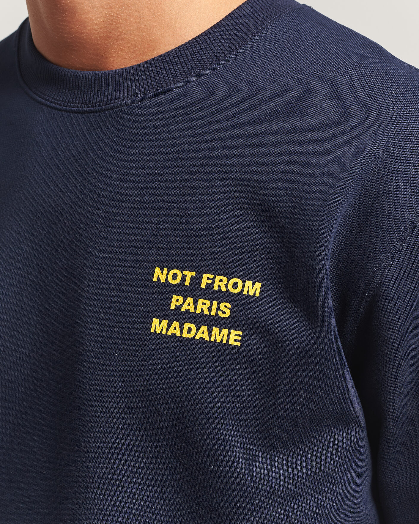 Herren | Pullover | Drôle de Monsieur | Bold Slogan Sweatshirt Navy