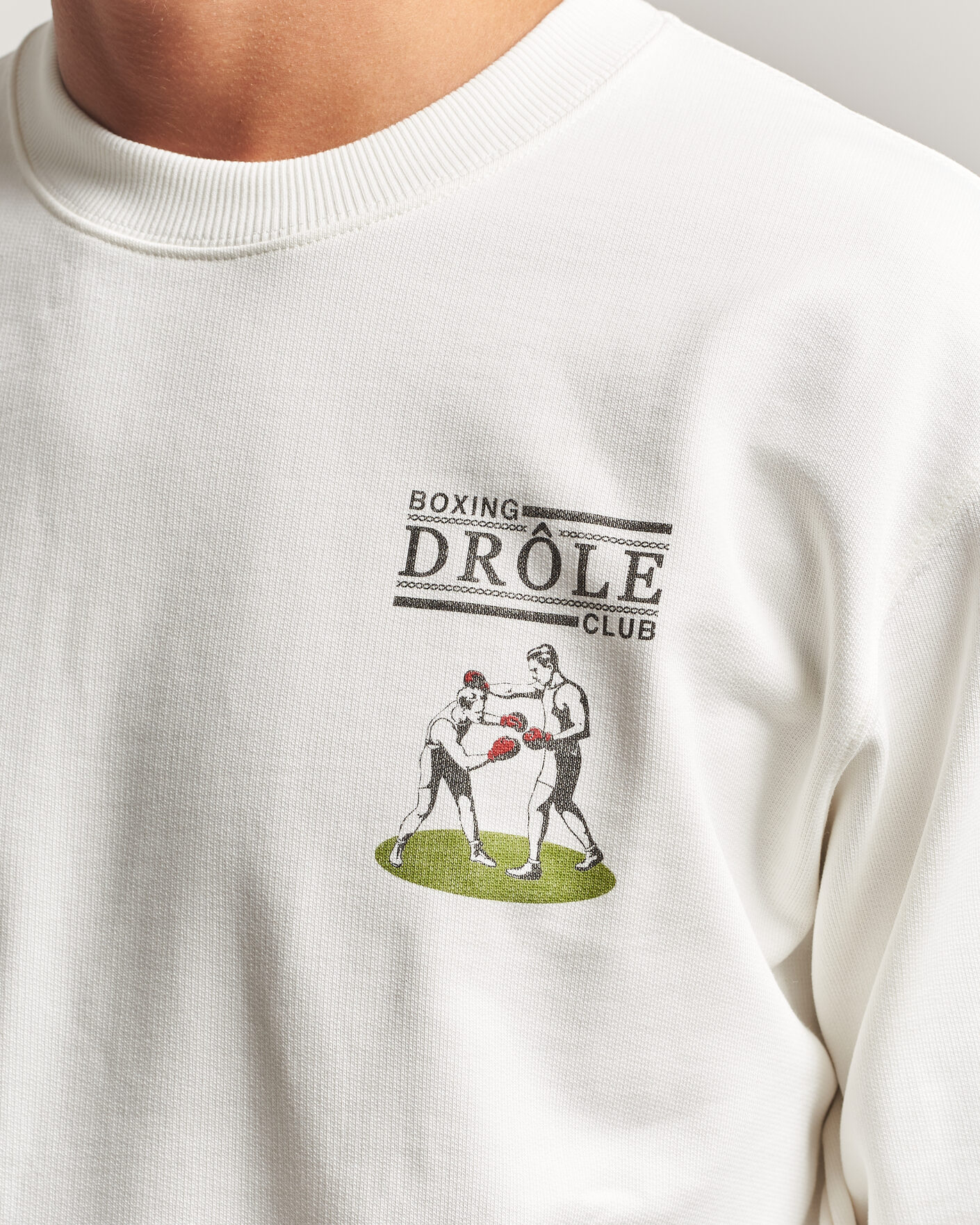 Herren | Pullover | Drôle de Monsieur | Boxers Sweatshirt Off White