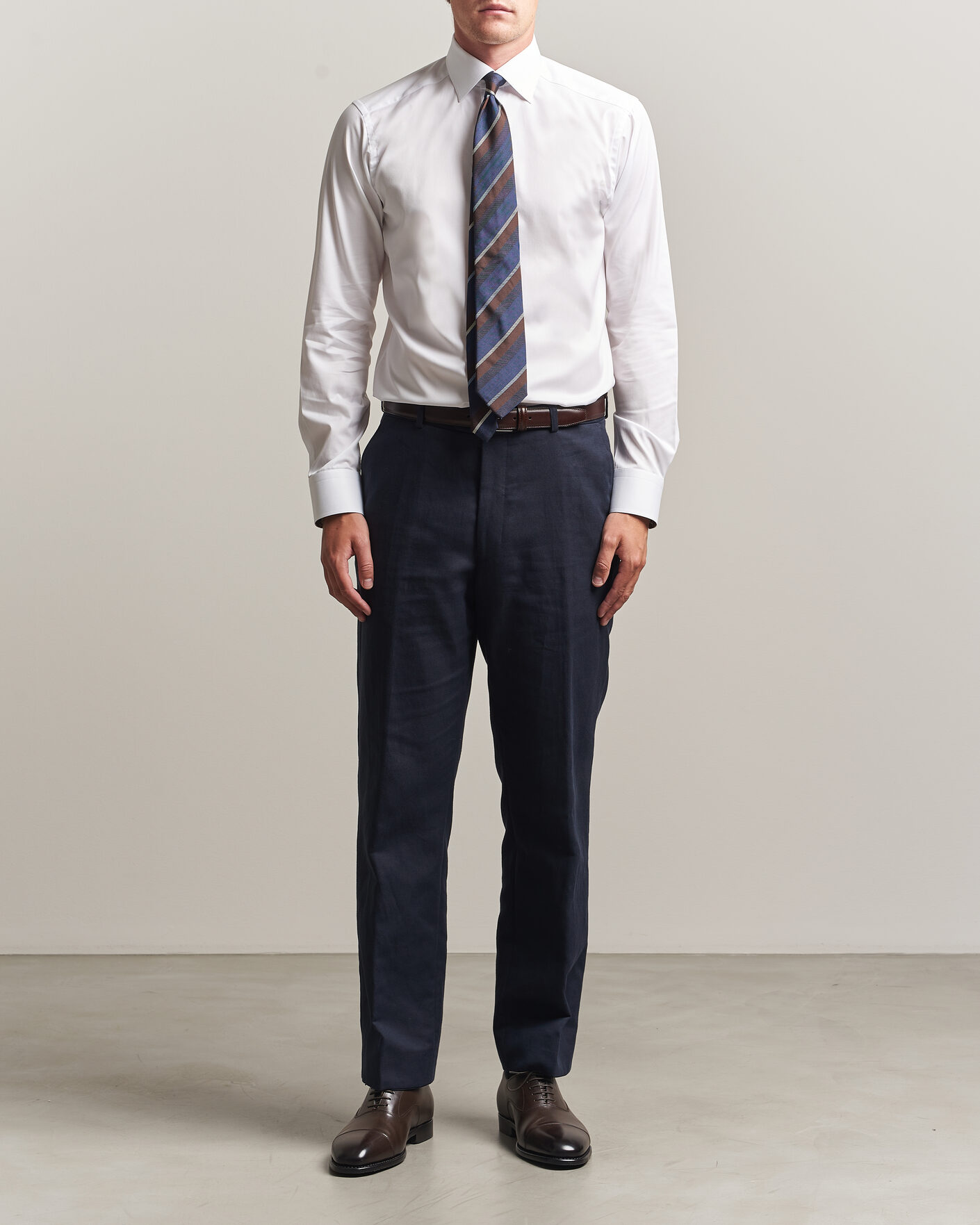 Herren | Hemden | Eton | Slim Fit Signature Twill Contrast Shirt White