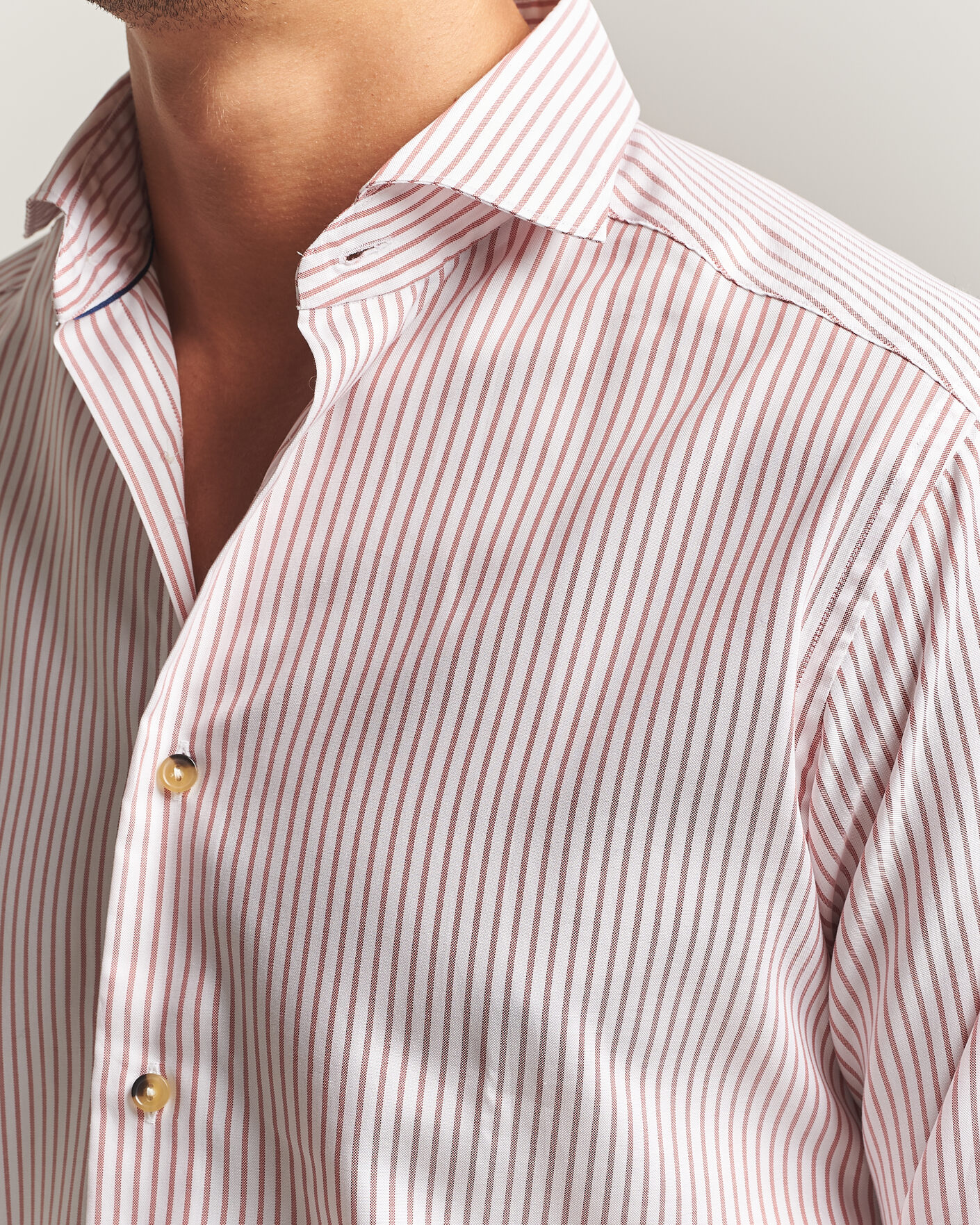Herren | Hemden | Eton | Casual Fit Signature Oxford Striped Shirt Orange